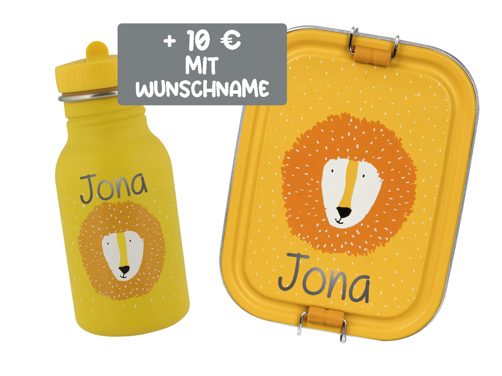 Trixie Baby Brotdose Trinkflasche Set Edelstahl Löwe Gelb Small Trixie Baby Brotdose Trinkflasche Set Edelstahl Löwe Gelb Small