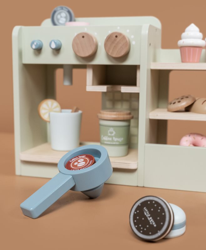 Little Dutch Holz-Kaffeemaschine Kaffeeecke groß mint