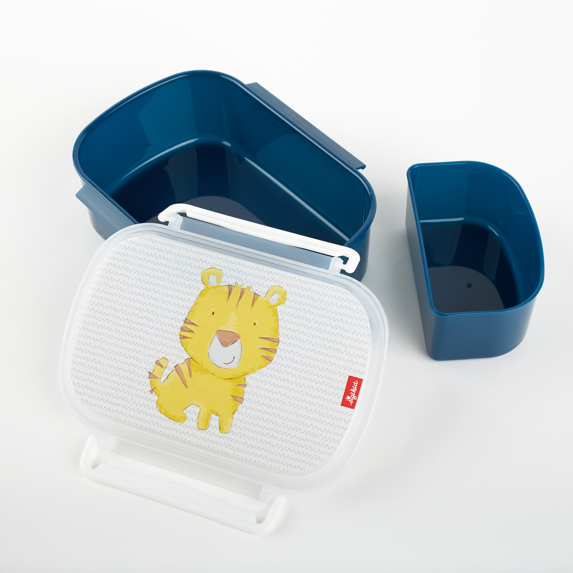 Sigikid Brotdose Lunchbox Tiger Blau