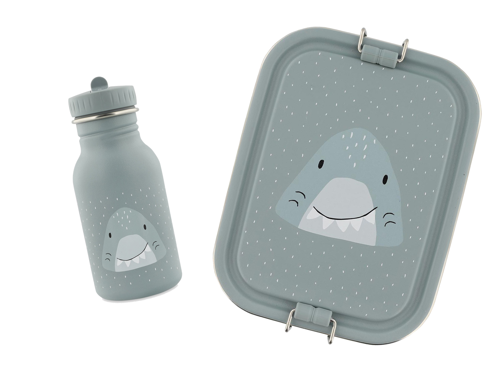 Trixie Baby Brotdose Trinkflasche Set Edelstahl Hai Small