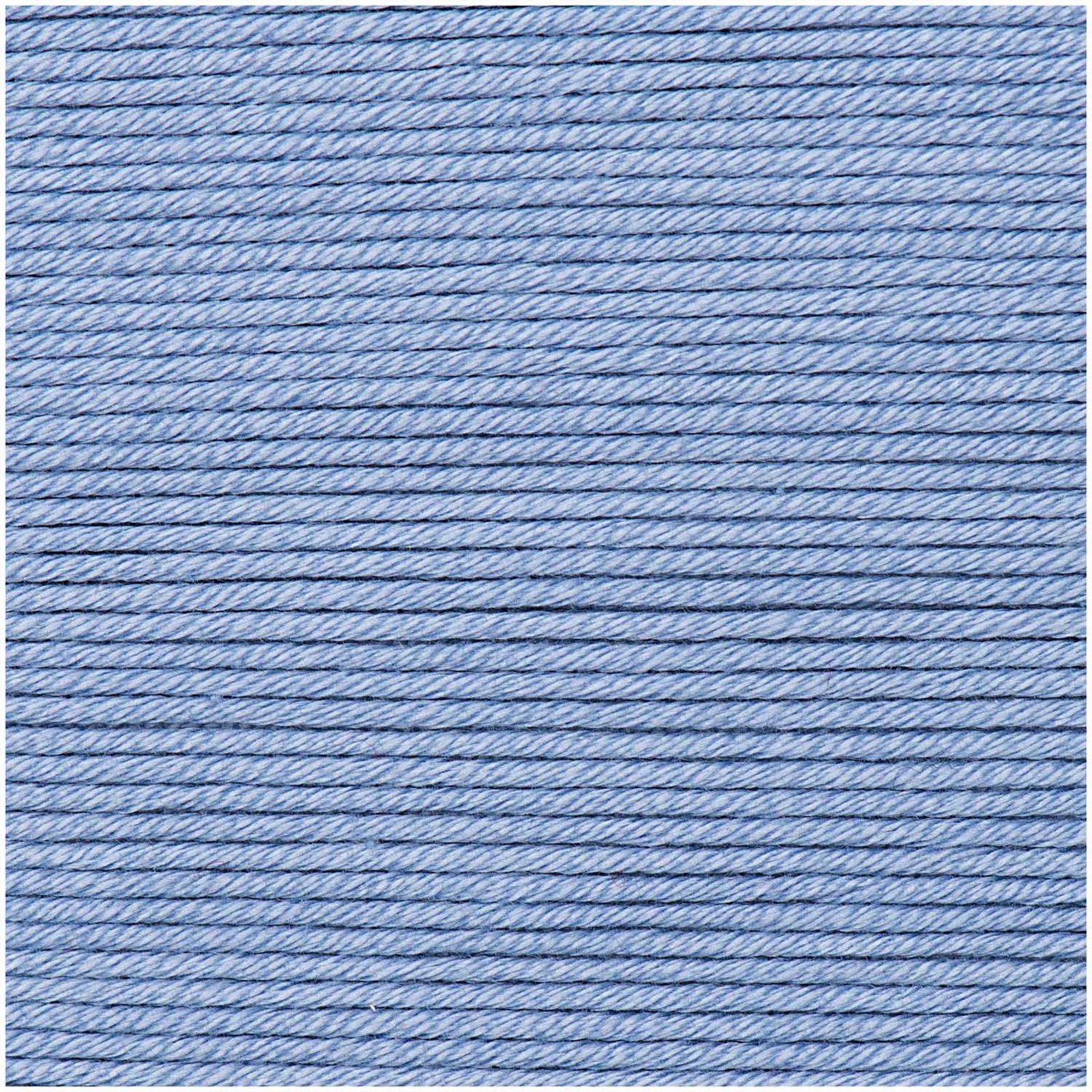 Rico Design Essentials Cotton dk Wolle 50g Farbe 35 Taubenblau