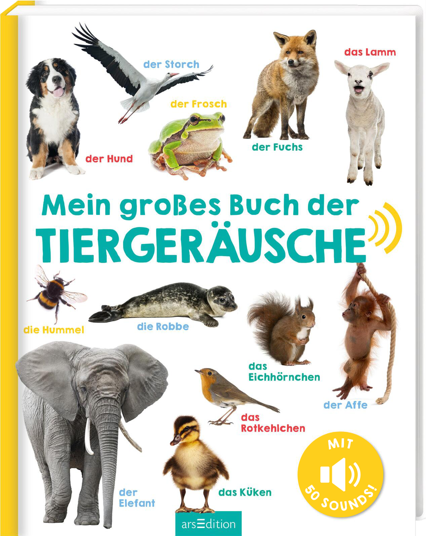 Mein großes Buch der Tiergeräusche mit 50 Sounds