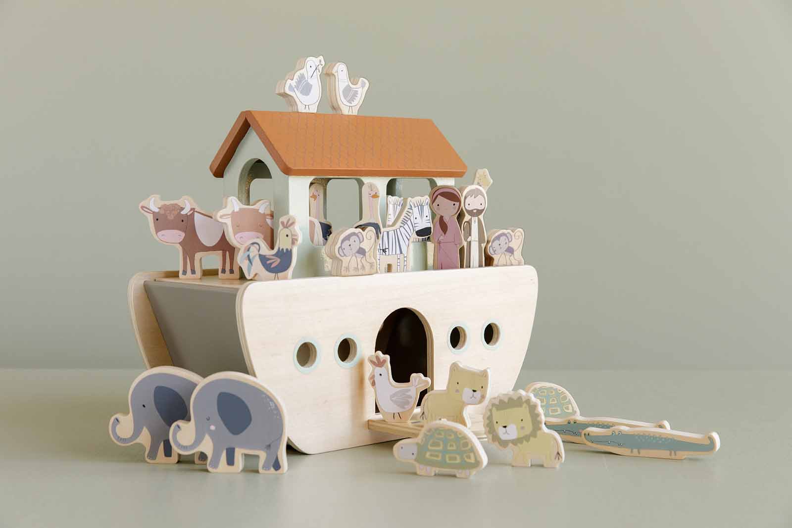 Little Dutch Arche Noah mit Tiere aus Holz Little Dutch Arche Noah mit Tiere aus Holz