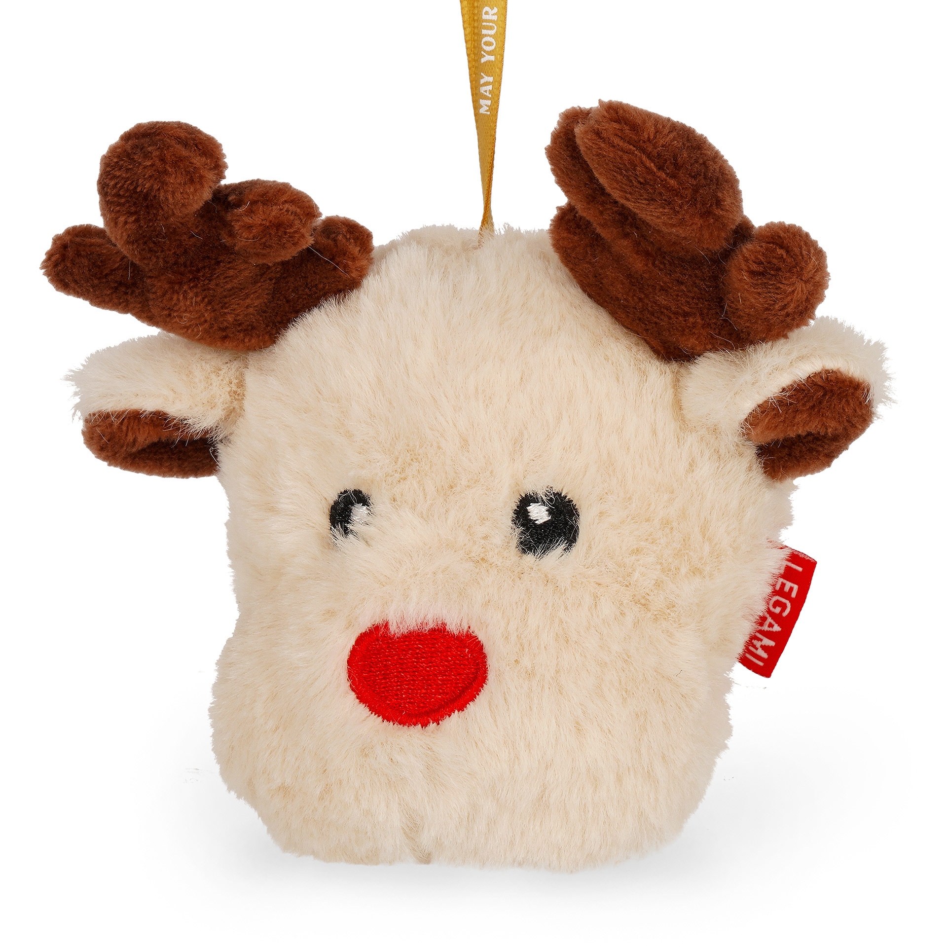 Legami Christbaumschmuck Ho-Ho-Hornament aus Plüsch Reindeer Rentier