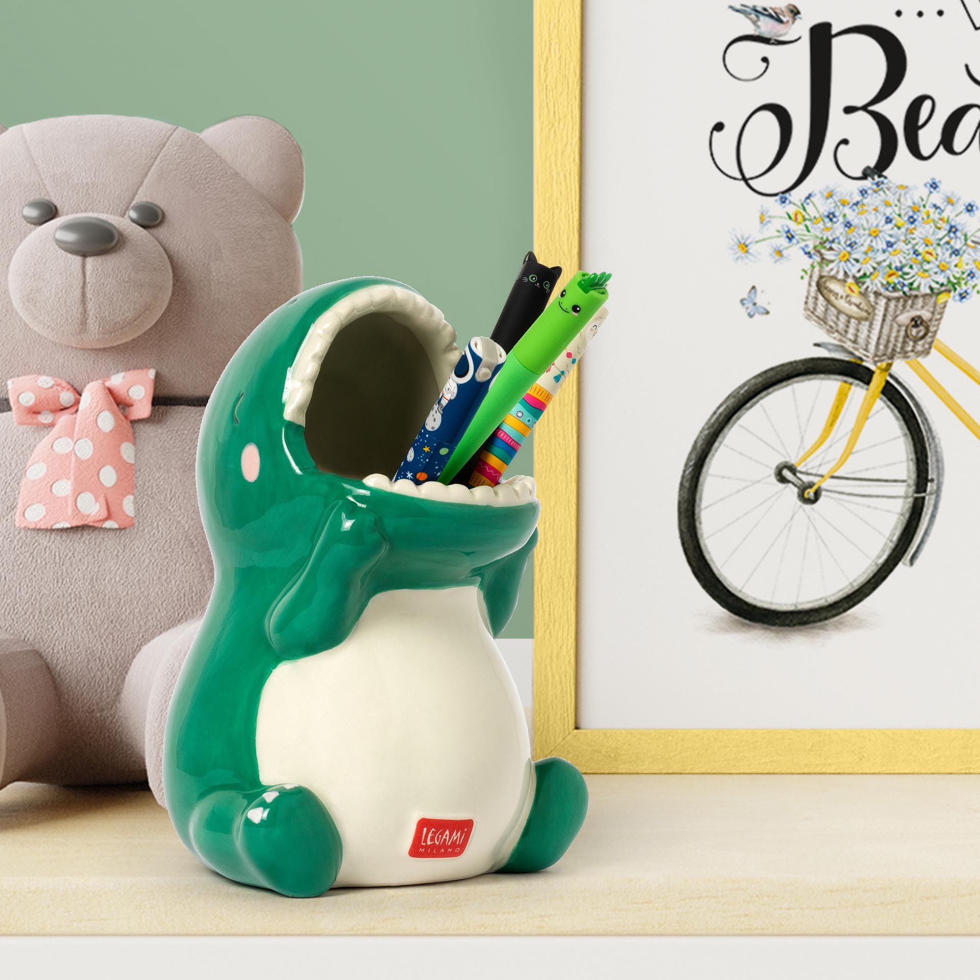 Legami Keramik Stiftehalter Desk Friends Dino