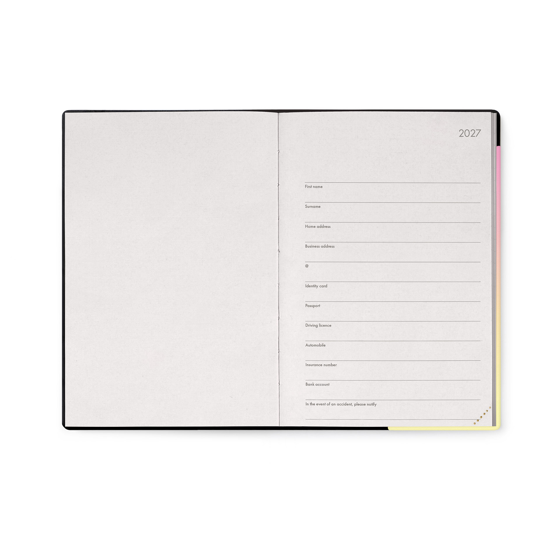 Legami Terminplaner 12 Monate mit Notizbuch M 2027 Sunset Lover