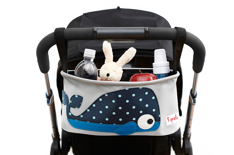 3 Sprouts Kinderwagentasche Kinderwagenorganizer Wal