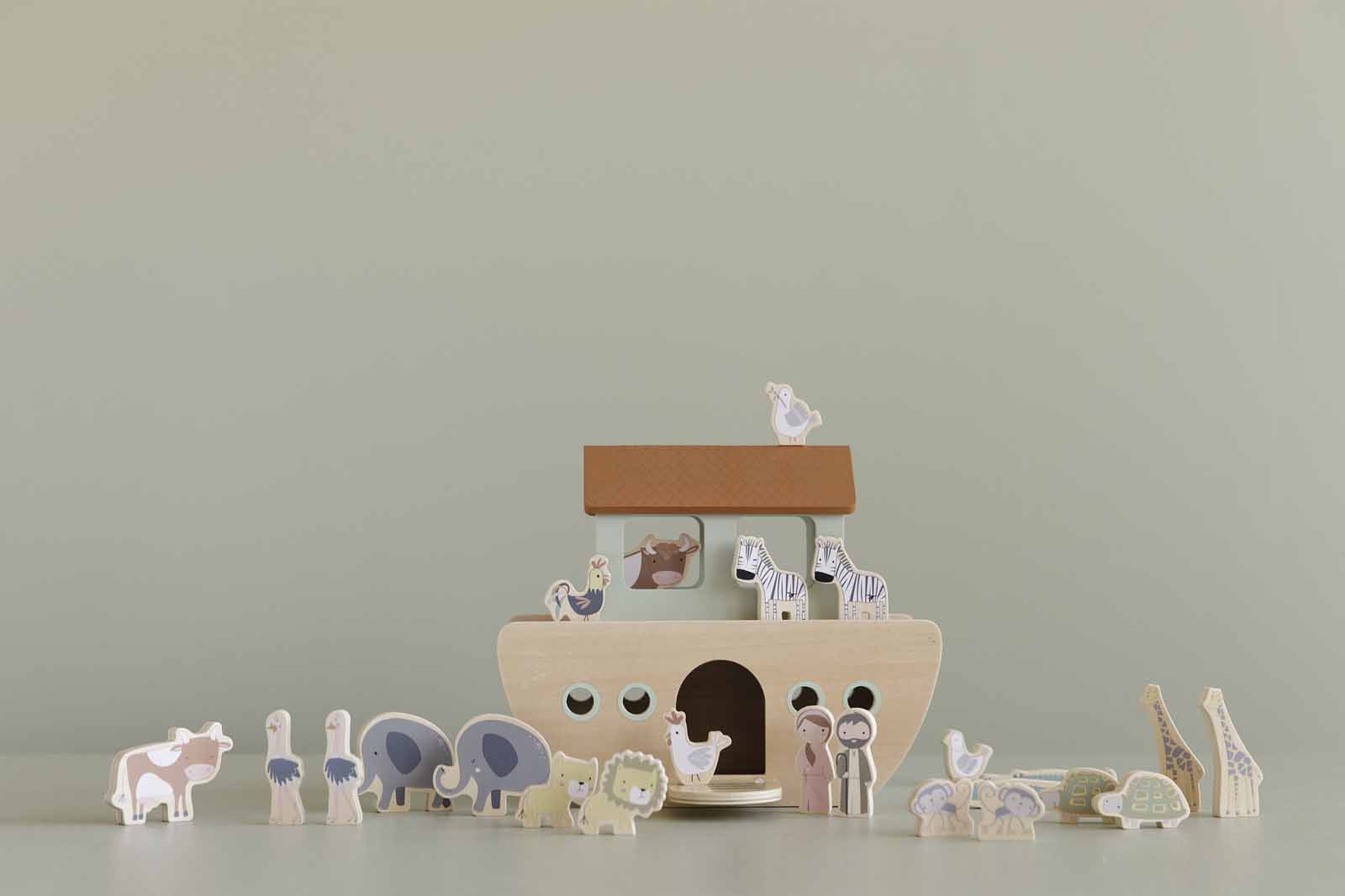 Little Dutch Arche Noah mit Tiere aus Holz Little Dutch Arche Noah mit Tiere aus Holz