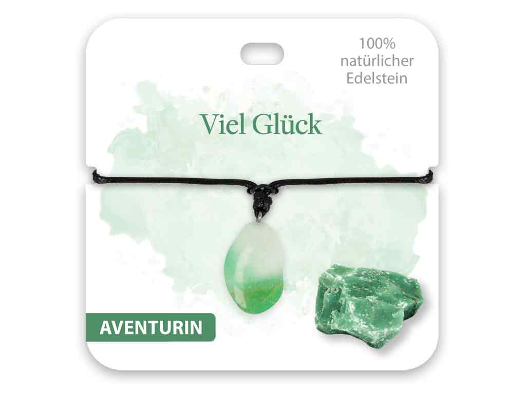 BB Klostermann Edelstein Kette Aventurin Viel Glück