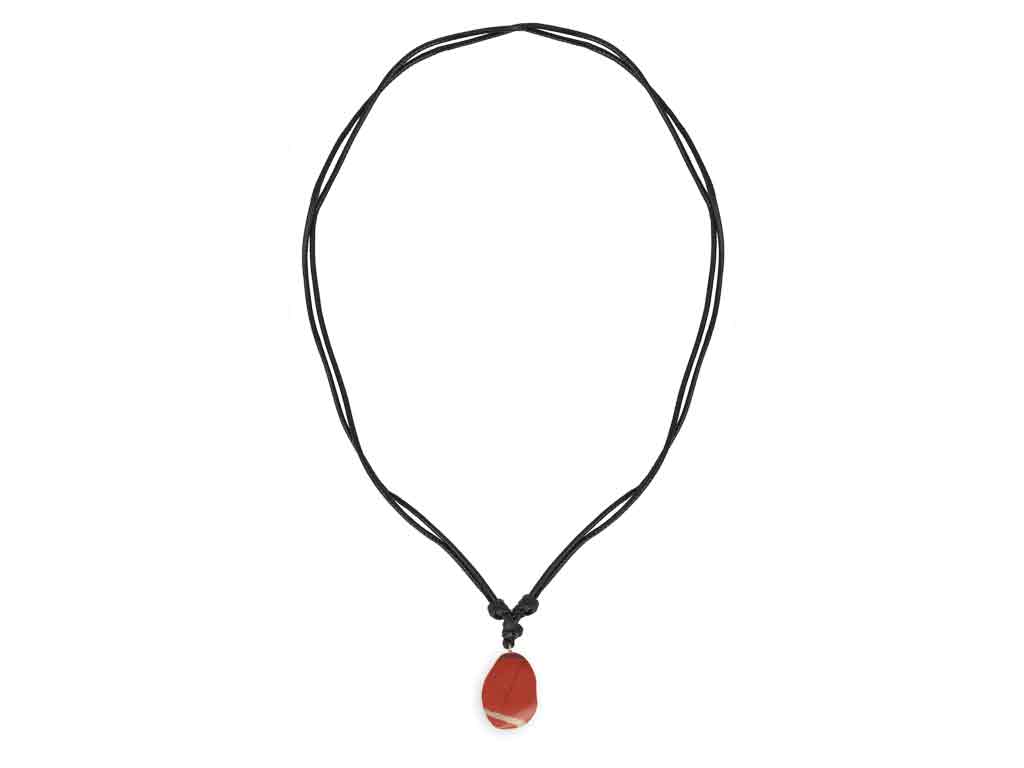BB Klostermann Edelstein Kette Roter Jaspis Sternzeichen Widder
