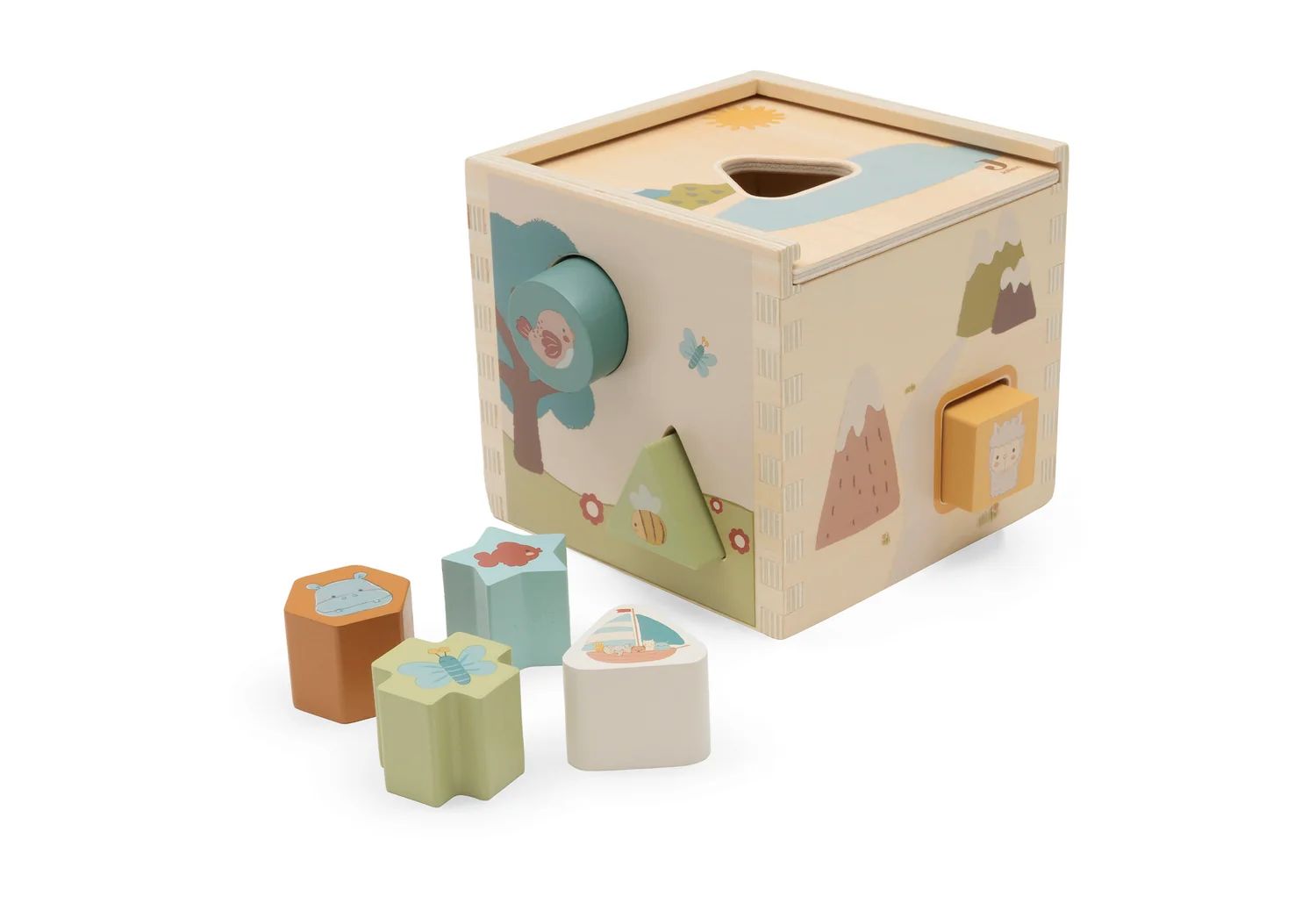 Jollein Formen-Steckspiel aus Holz Holzspielzeug Jollies