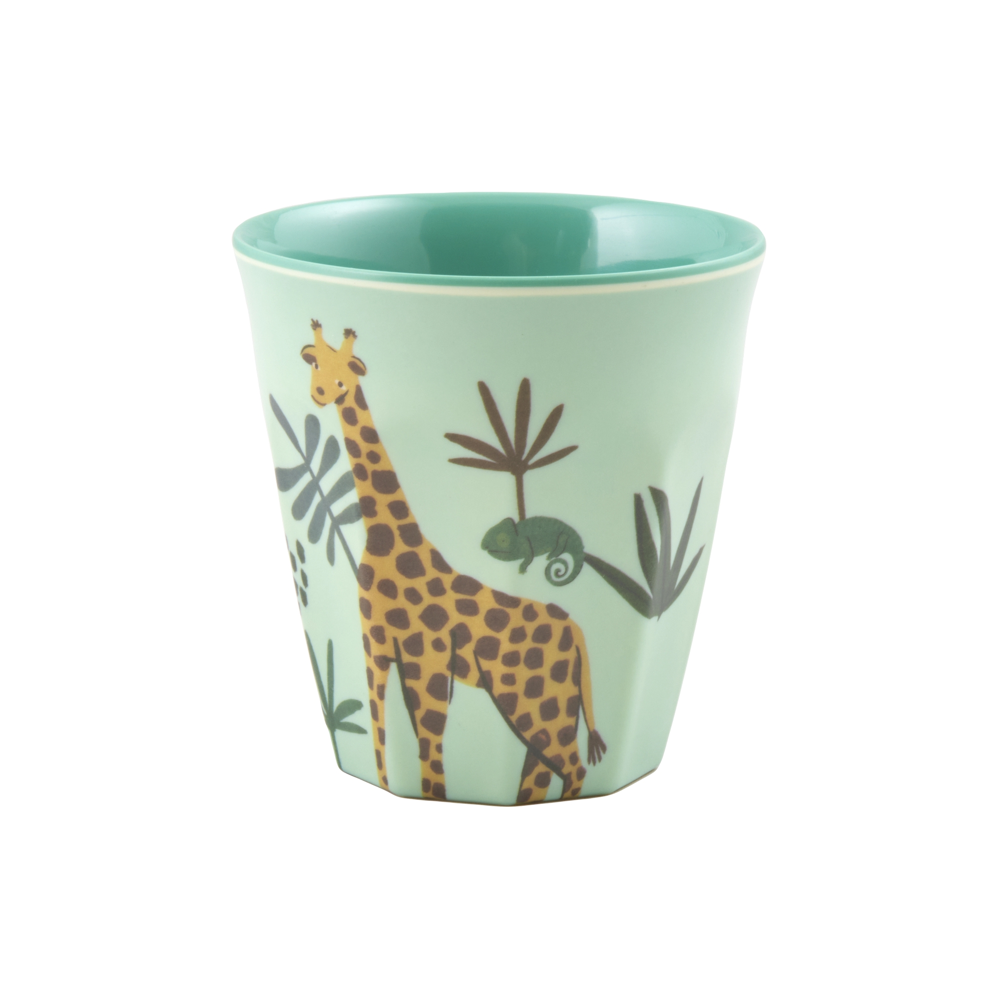 Rice Kinderbecher aus 100% Melamin Blue Jungle Animal Print Small