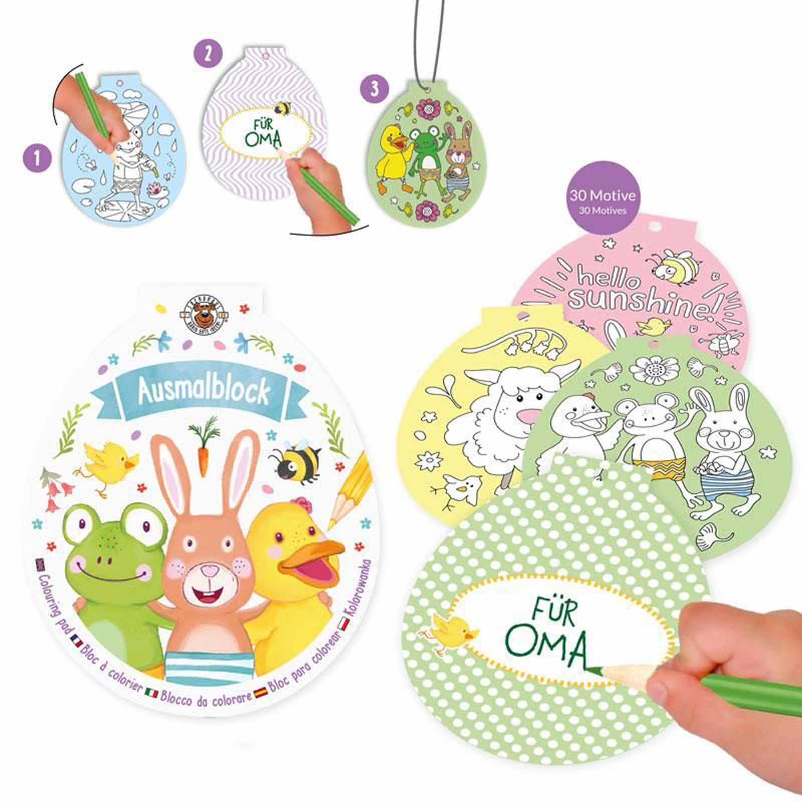 Trendhaus Tommy & Frida Malblock 30 Blatt