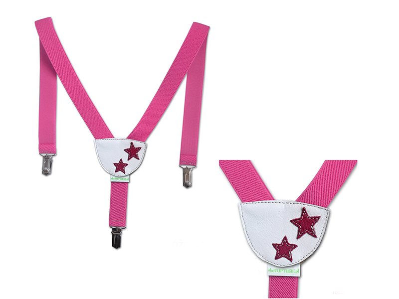 Fiorino Hosenträger für Kinder Sterne pink