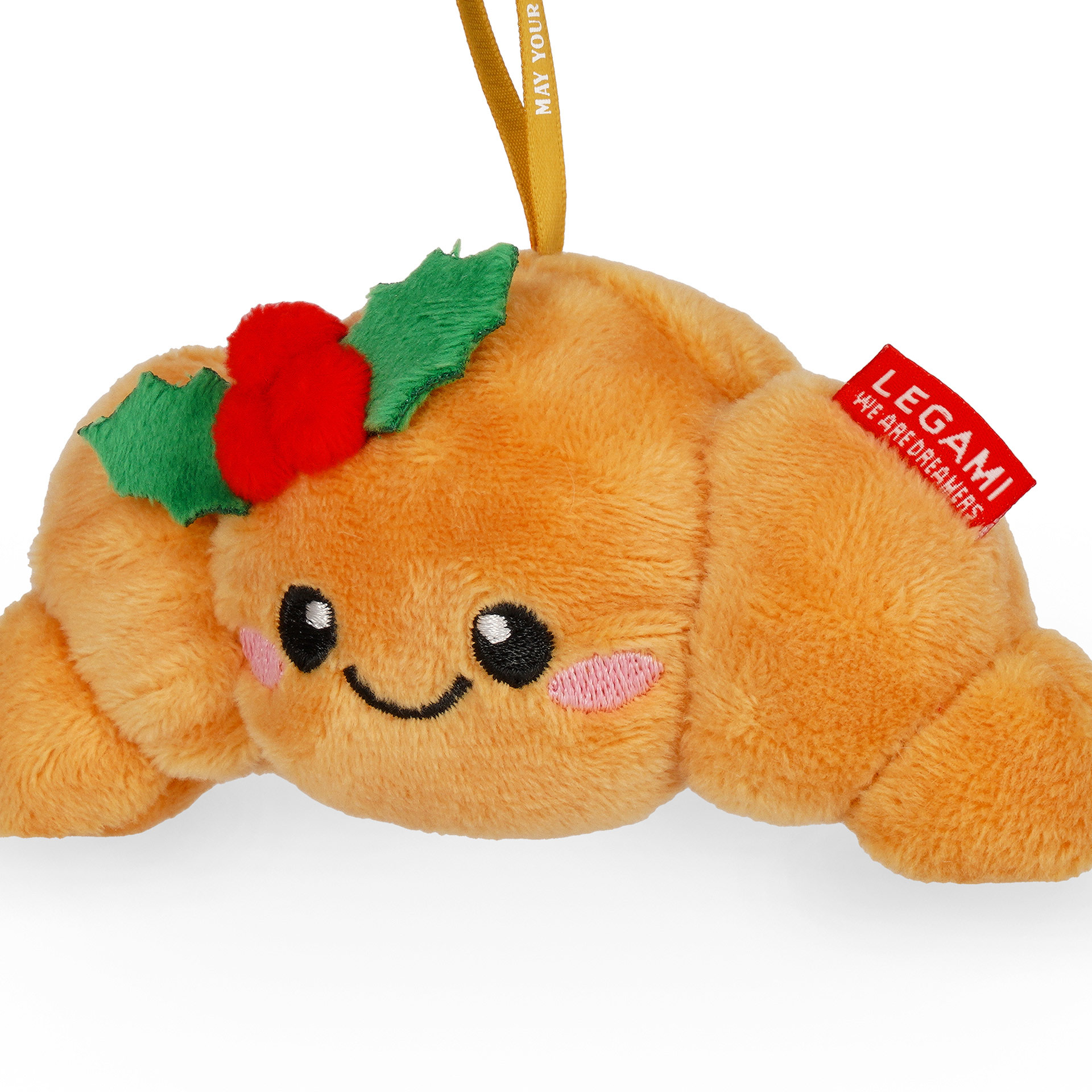Legami Christbaumschmuck Ho-Ho-Hornament aus Plüsch Croissant
