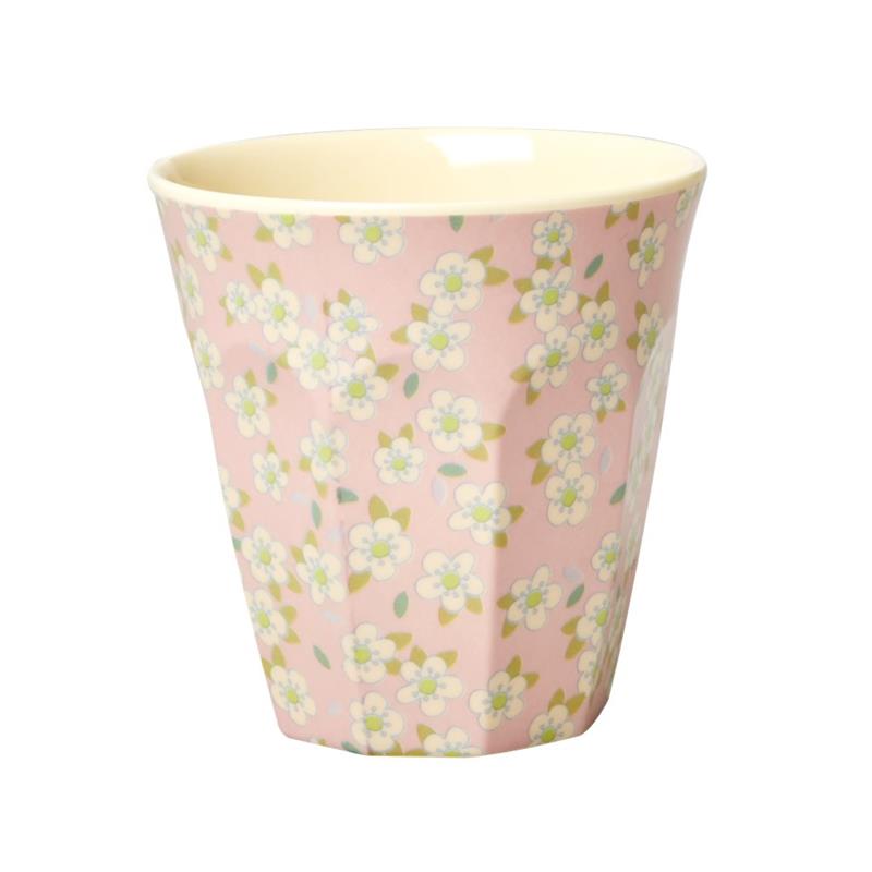 Rice Trinkbecher Melaminbecher aus 100% Melamin Blumen rosa