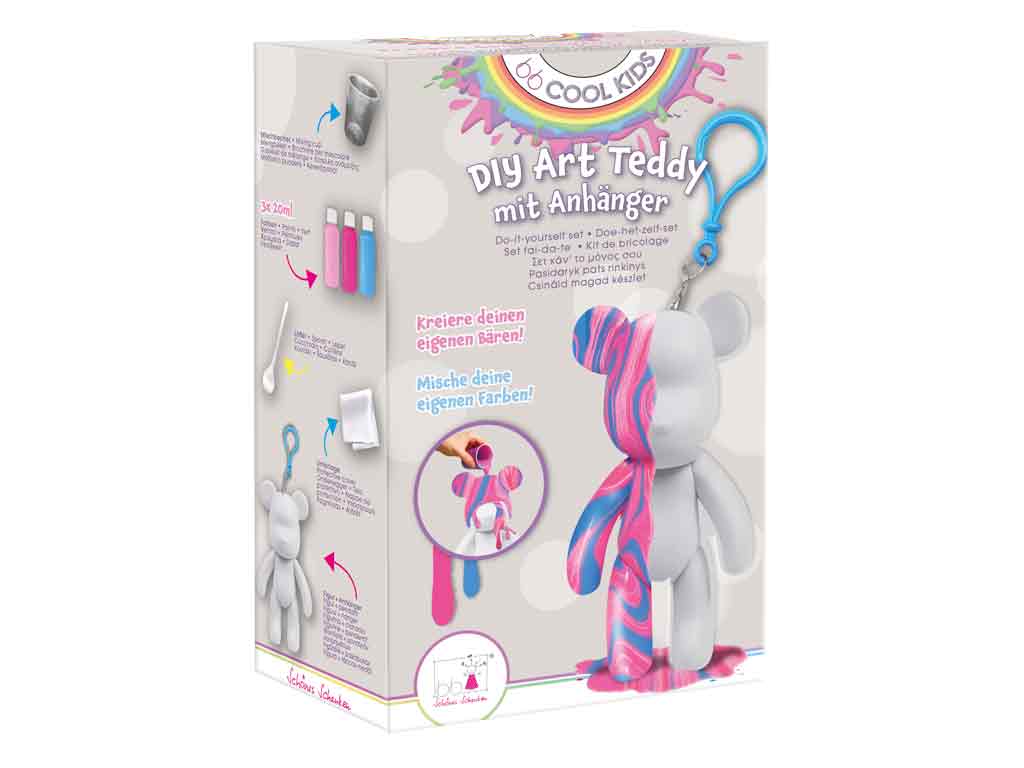BB Klostermann DIY Art Teddy-Anhänger Acryl Bastelset sortiert