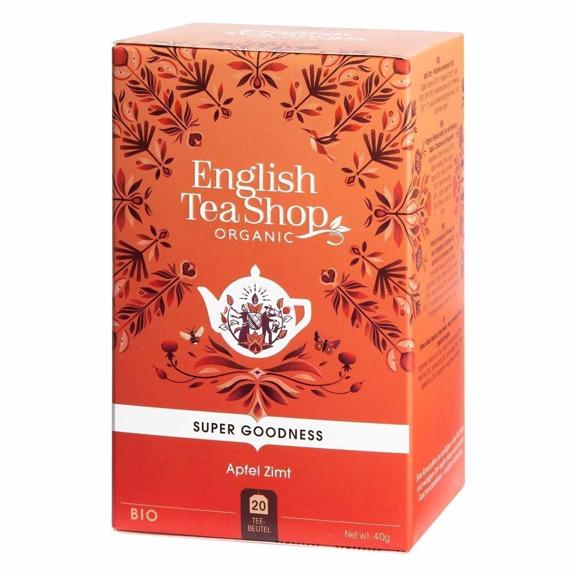 English Tea Shop Super Goodness Apfel Zimt 20 Teebeutel