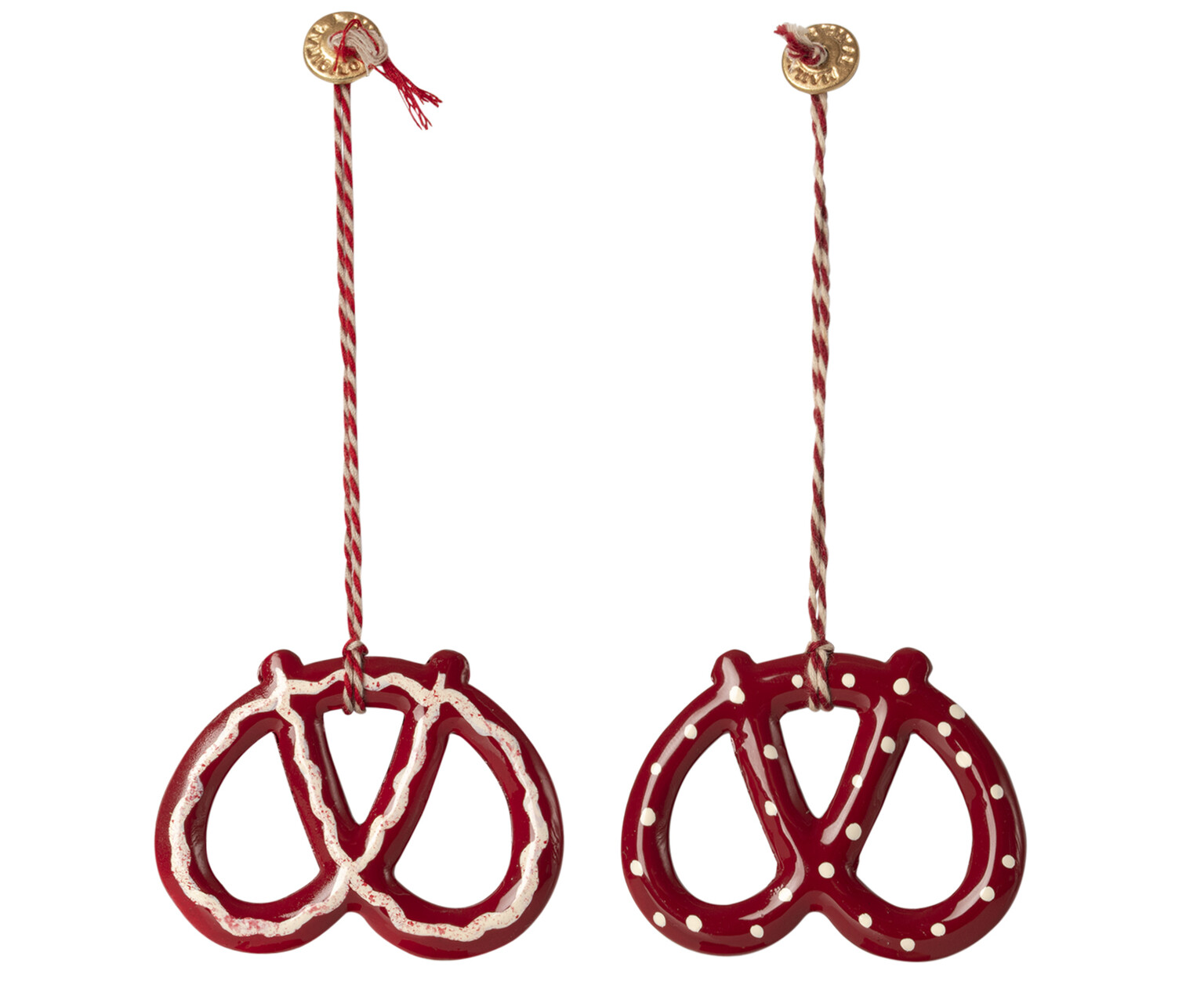 Maileg Weihnachtsanhänger für den Weihnachtsbaum Brezel, 2er Set