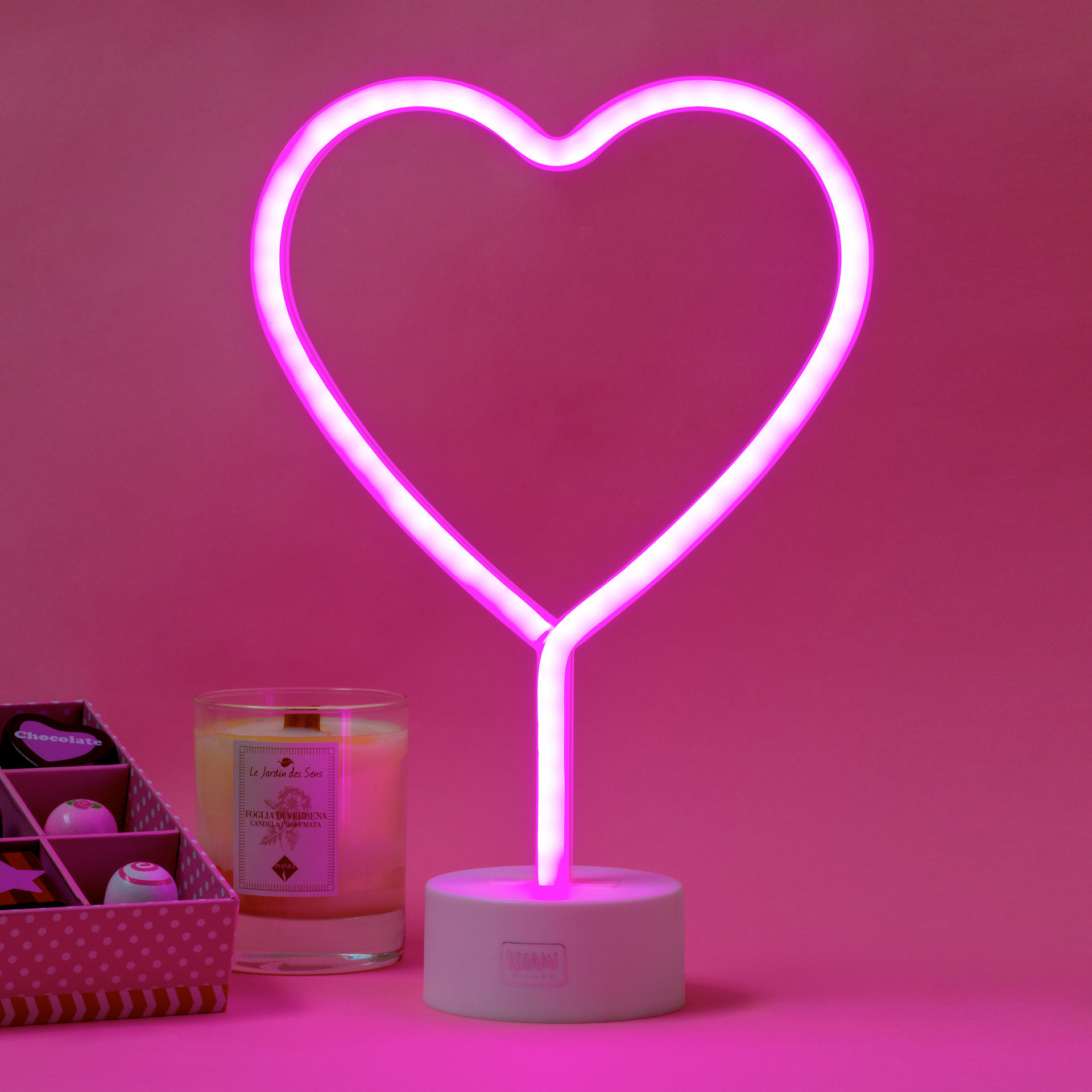 Legami Neon-Effekt LED Schild It's a sign Heart Herz