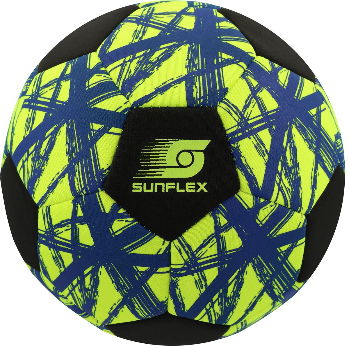 Sunflex Neopren Soccer Ball Fußball Größe 5 Funky Crossed