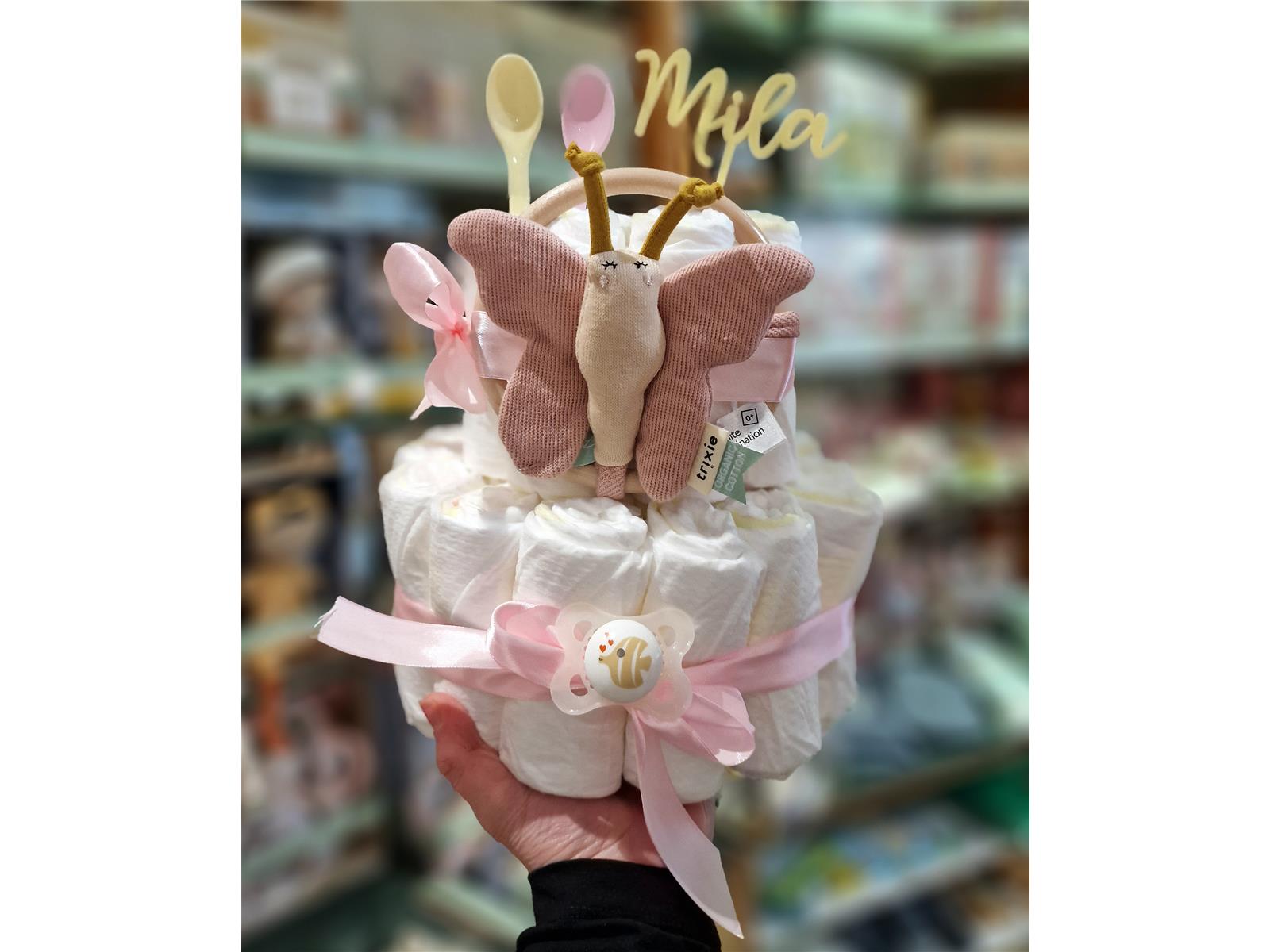 Elfenstall Windeltorte Pamperstorte Trixie Schmetterling