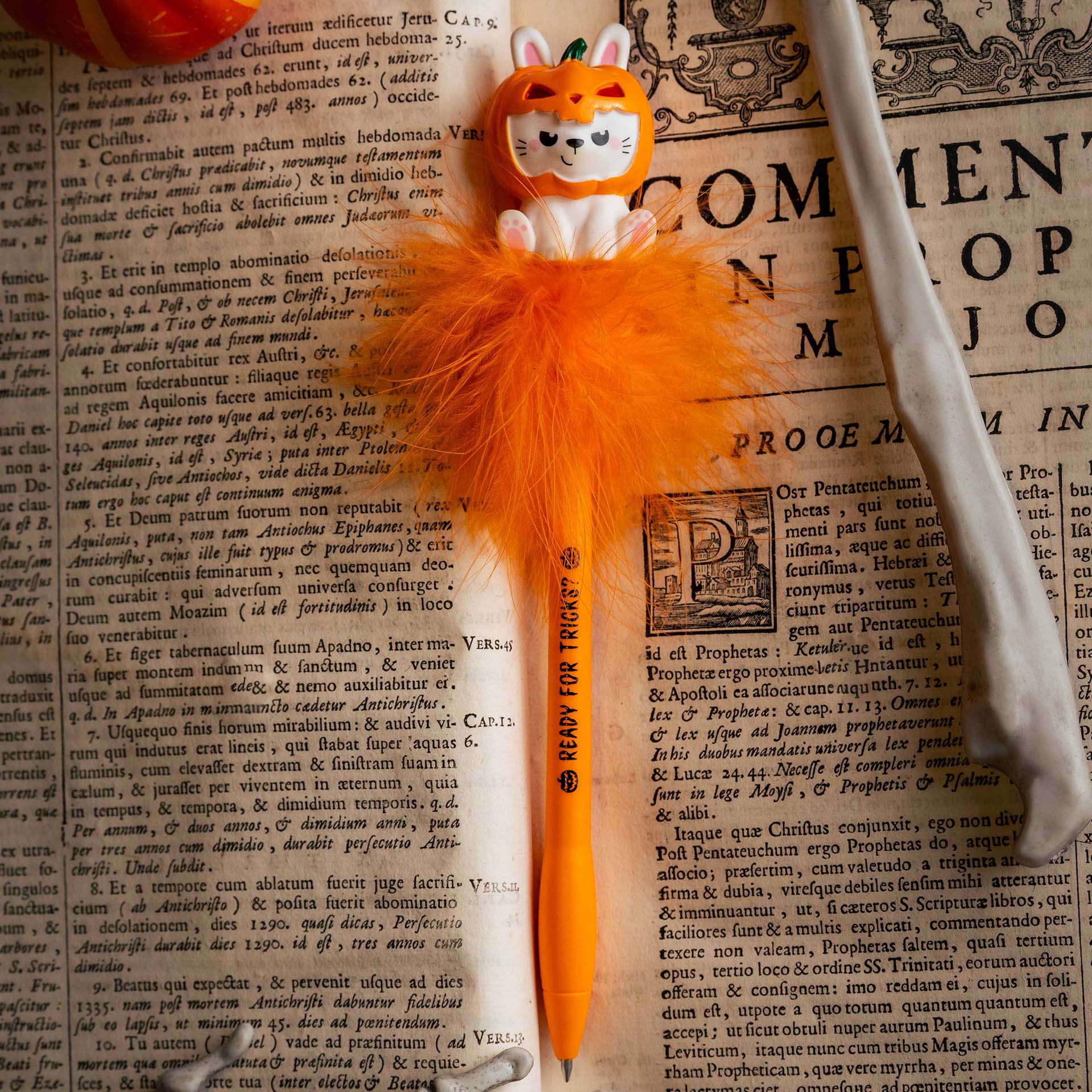 Legami Leuchtender Kugelschreiber Writing is Magic Pumpkin Bunny