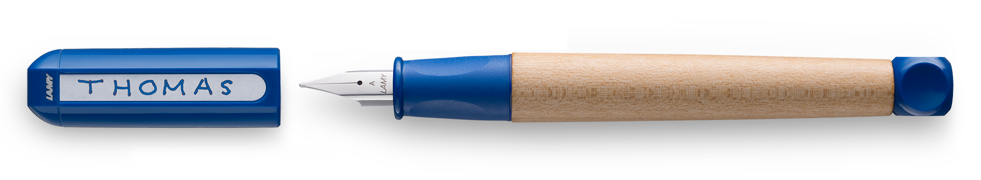 Lamy ABC Schreiblernstift Schreiblernfüller Holz ABC Feder A Blau