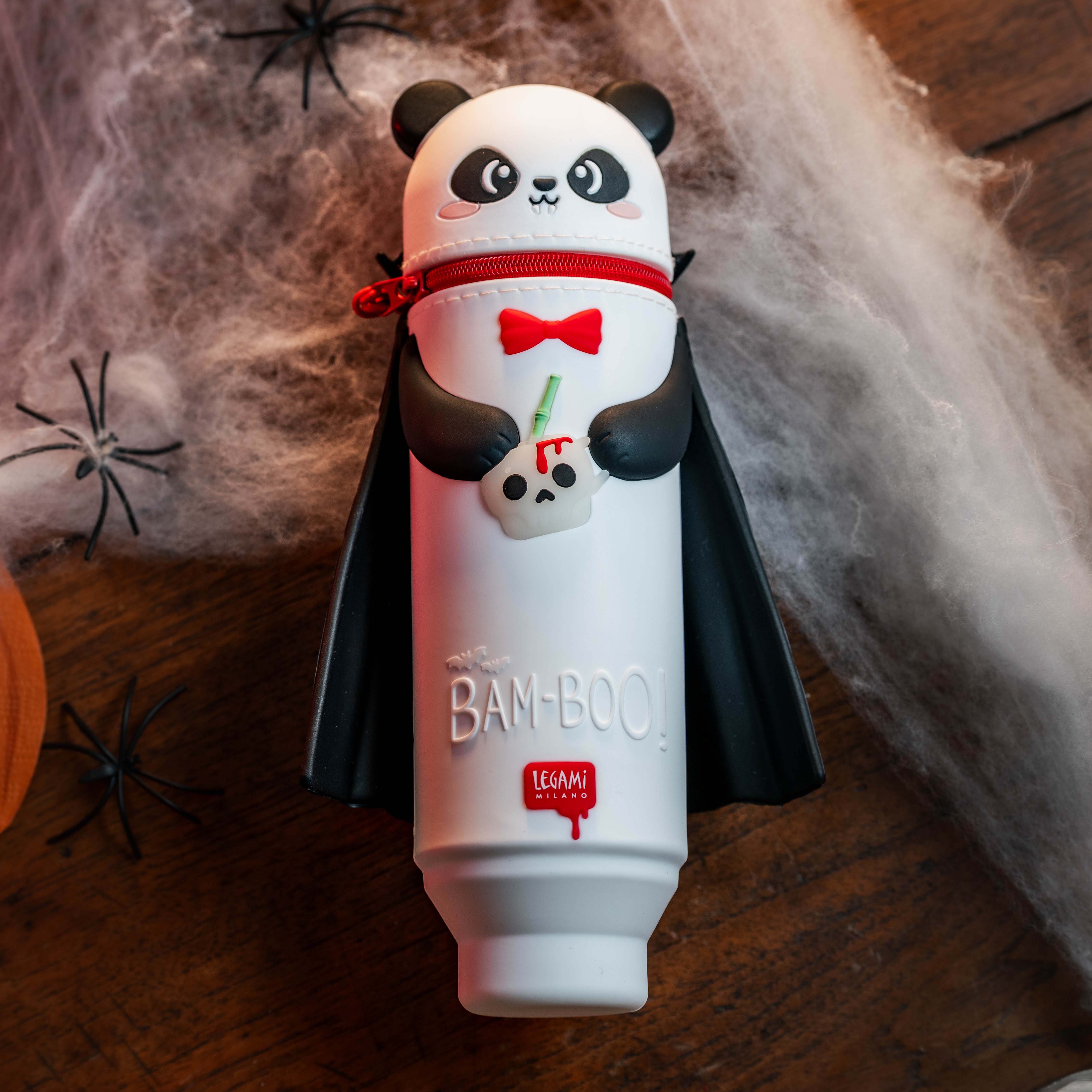 Legami 2 in 1 Federmäppchen aus Silikon Kawaii Bam Boo Panda