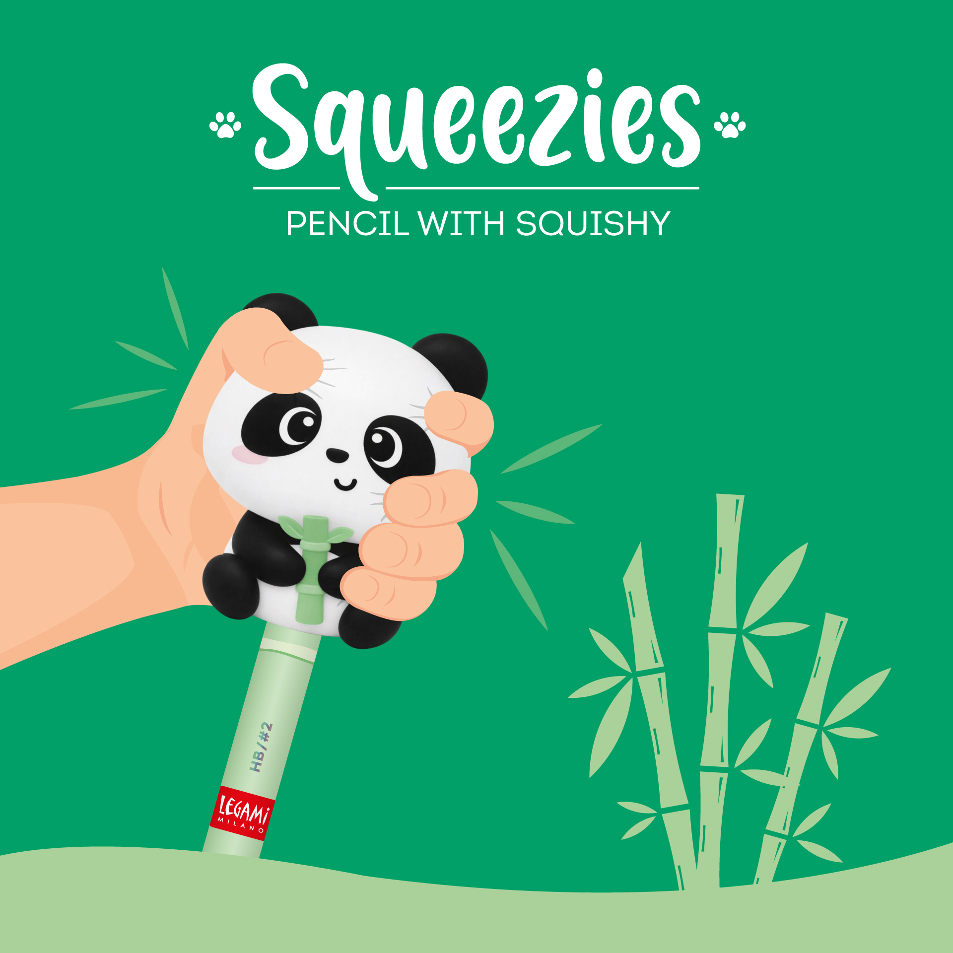 Legami Squeezies Anti-Stress-Bleistift Panda