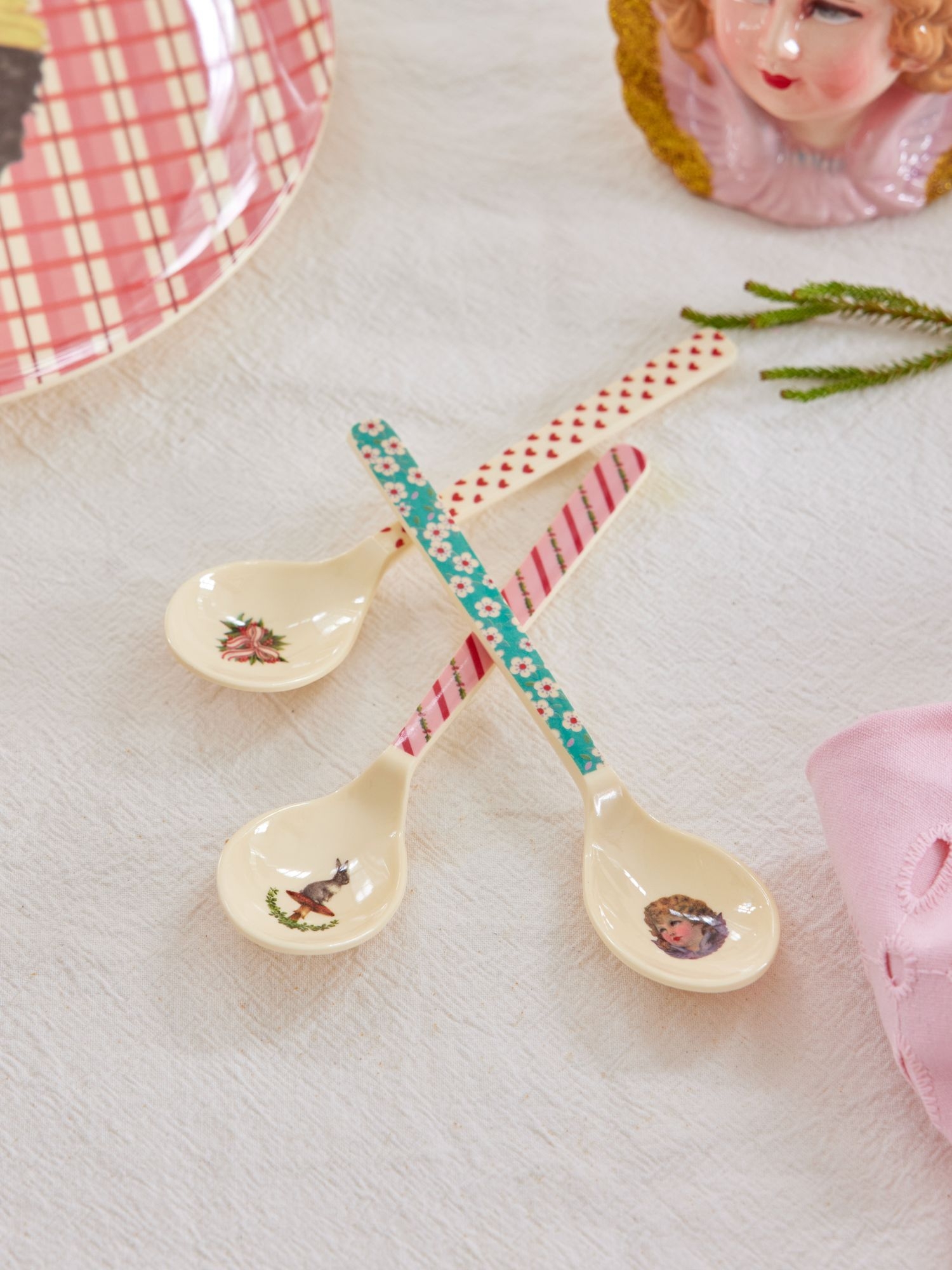 Rice Kaffee Melaminlöffel Löffel XMas Print 6er Set Rice Kaffee Melaminlöffel Löffel XMas Print 6er Set