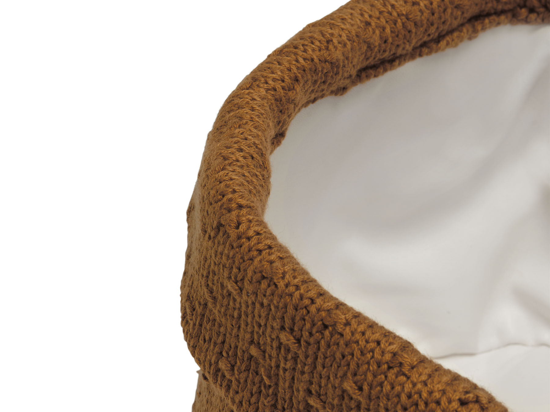 Jollein Pflegekörbchen Aufbewahrungskorb Strick Bliss Knit Caramel