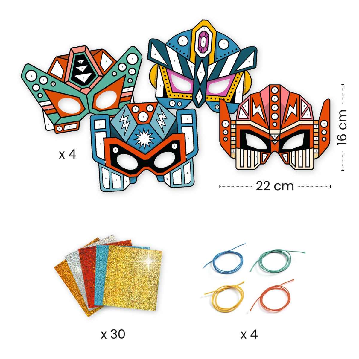 Djeco DIY Masken Super-Roboter Bastelset Djeco DIY Masken Super-Roboter Bastelset
