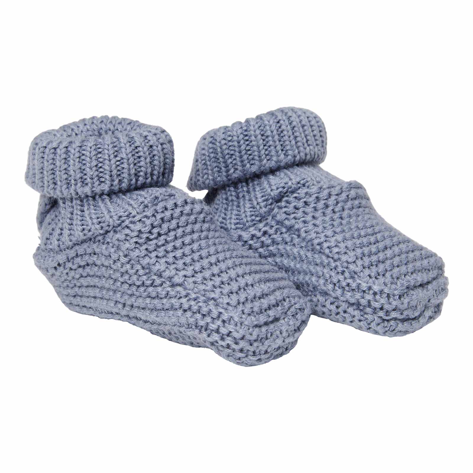 Little Dutch Gestrickte Babyschuhe Stoffschuhe Baby Blau 2