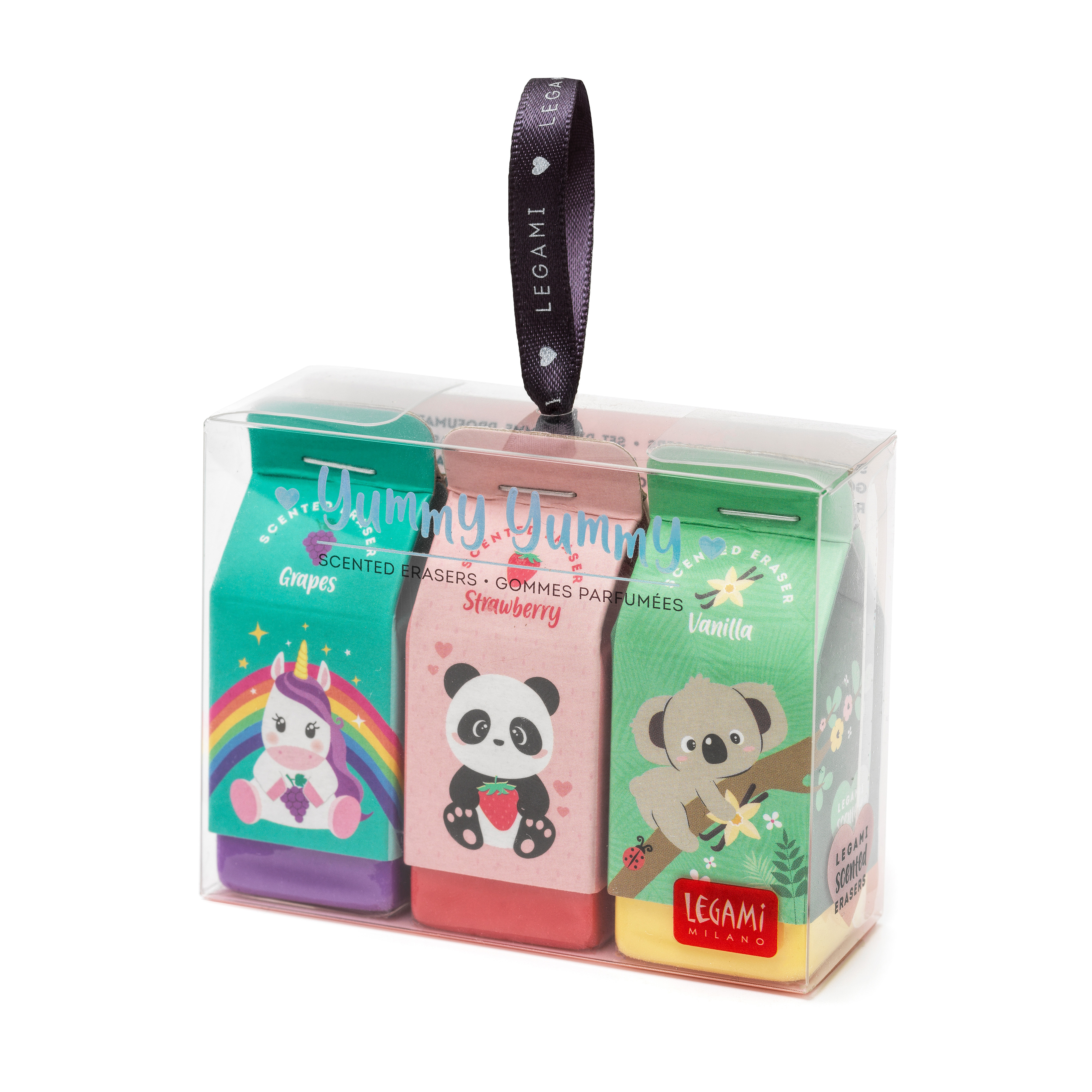 Legami Radiergummi Set mit Duft Yummy Yummy 3 Stück