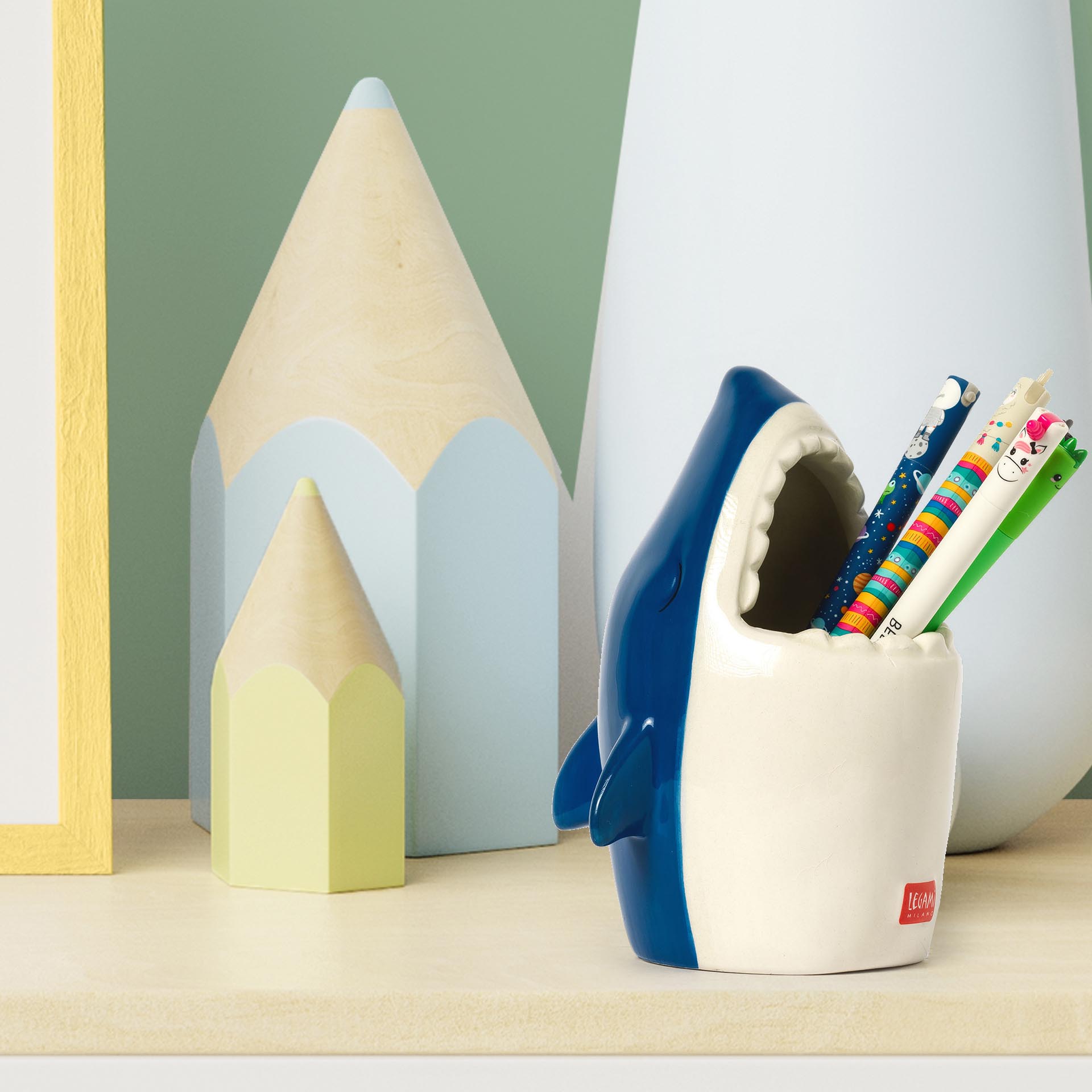 Legami Keramik Stiftehalter Desk Friends Shark Hai