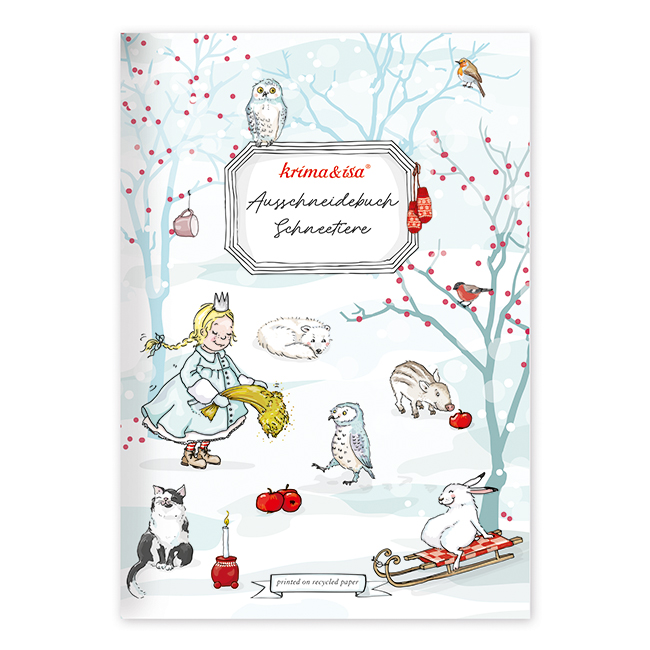 krima & isa Ausschneidebuch Schneetiere Bastelbuch