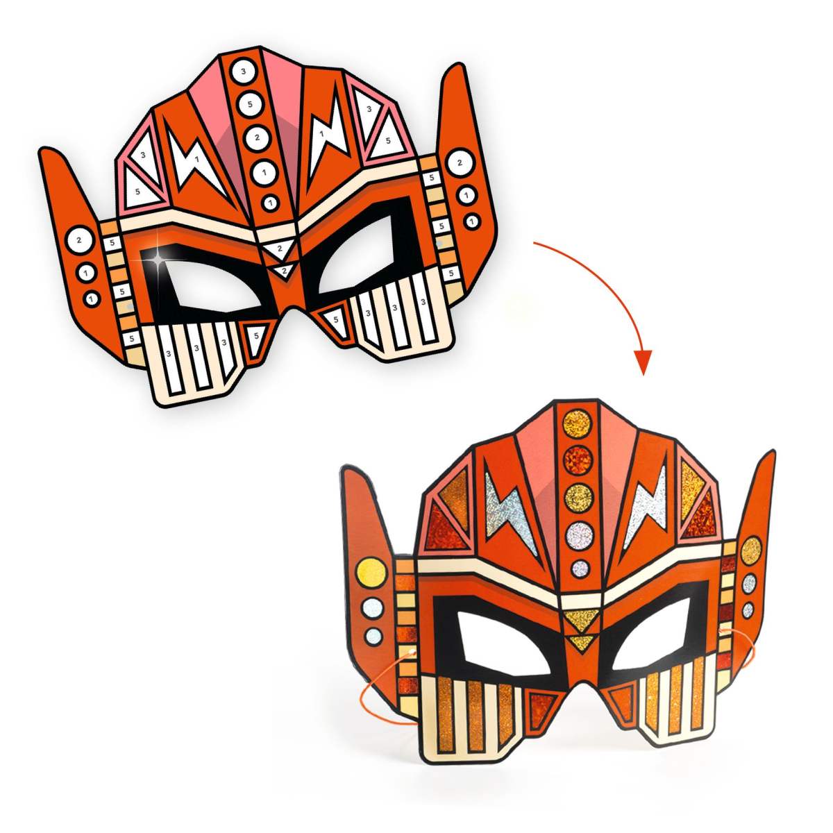 Djeco DIY Masken Super-Roboter Bastelset Djeco DIY Masken Super-Roboter Bastelset