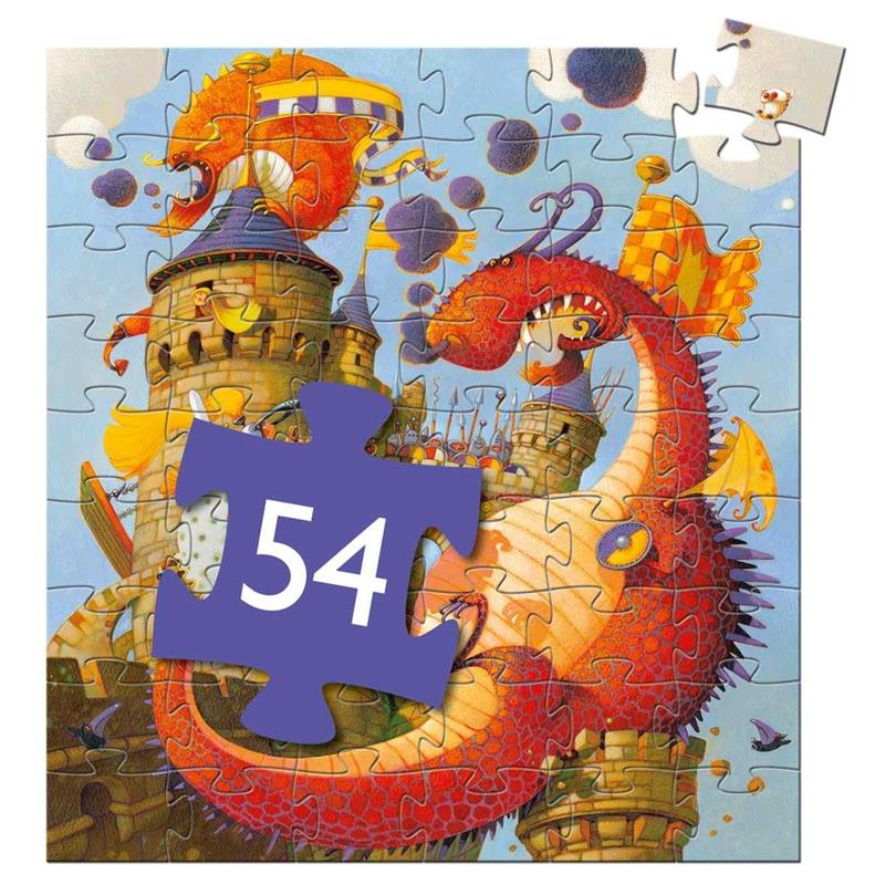 Djeco Kinder-Puzzle Vaillant and the dragon - 54 Teile Djeco Kinder-Puzzle Vaillant and the dragon - 54 Teile