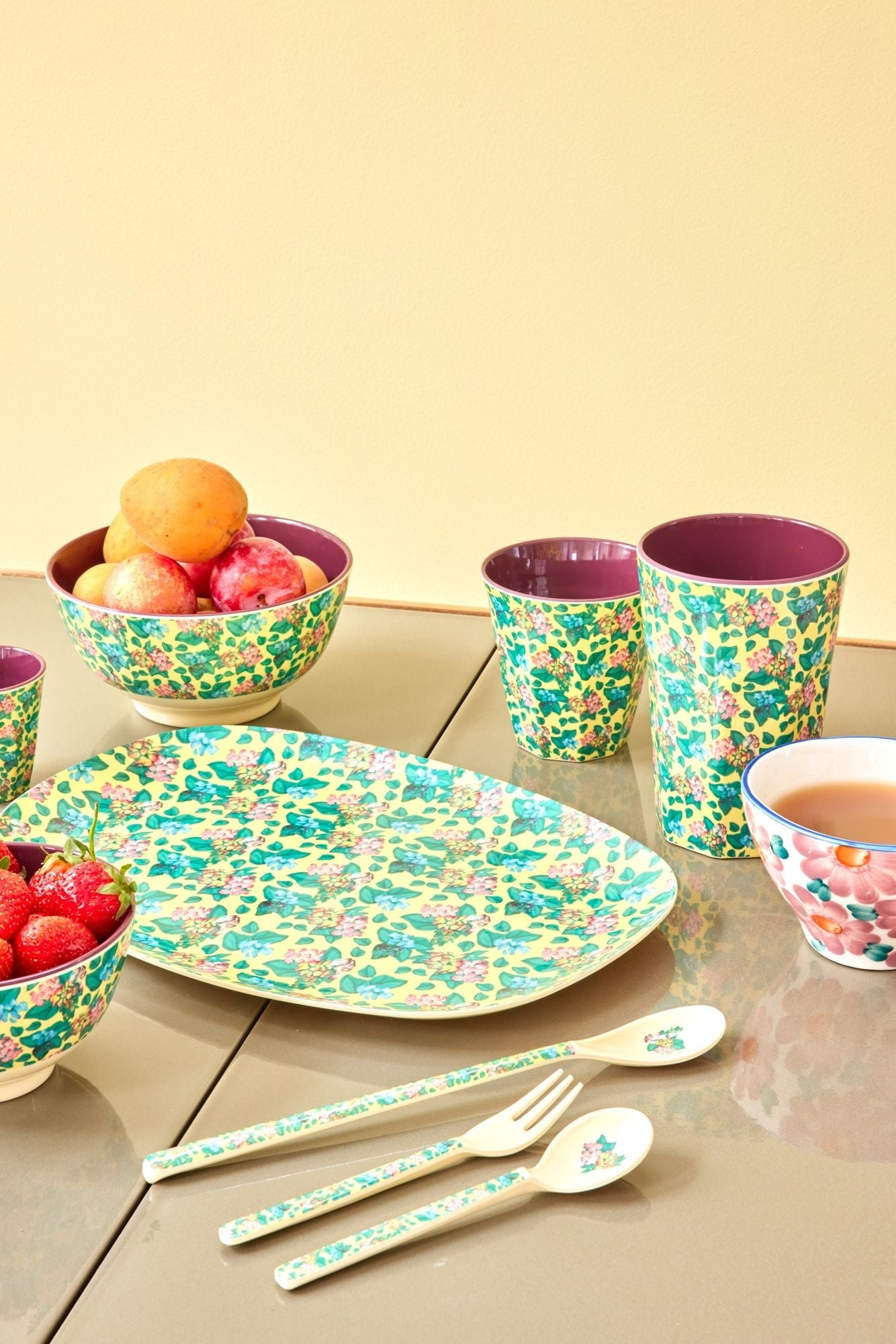 Rice Becher Trinkbecher Melamin Blume Emma's Print large tall