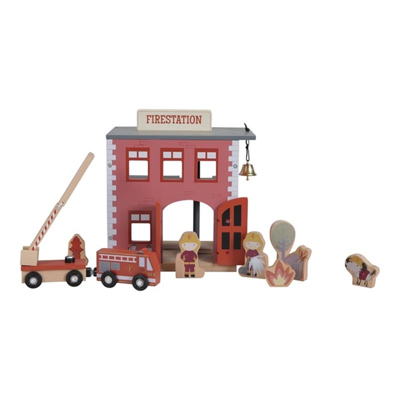 Little Dutch Holzeisenbahn Erweiterung - Feuerwehrhaus Little Dutch Holzeisenbahn Erweiterung - Feuerwehrhaus