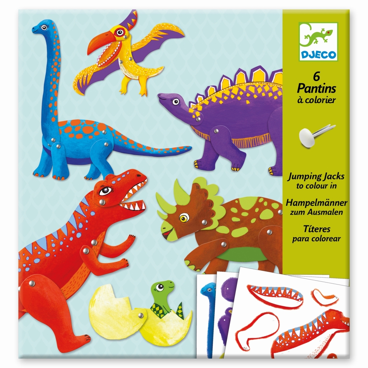 Djeco Hampelmann Dinos Dinosaurier