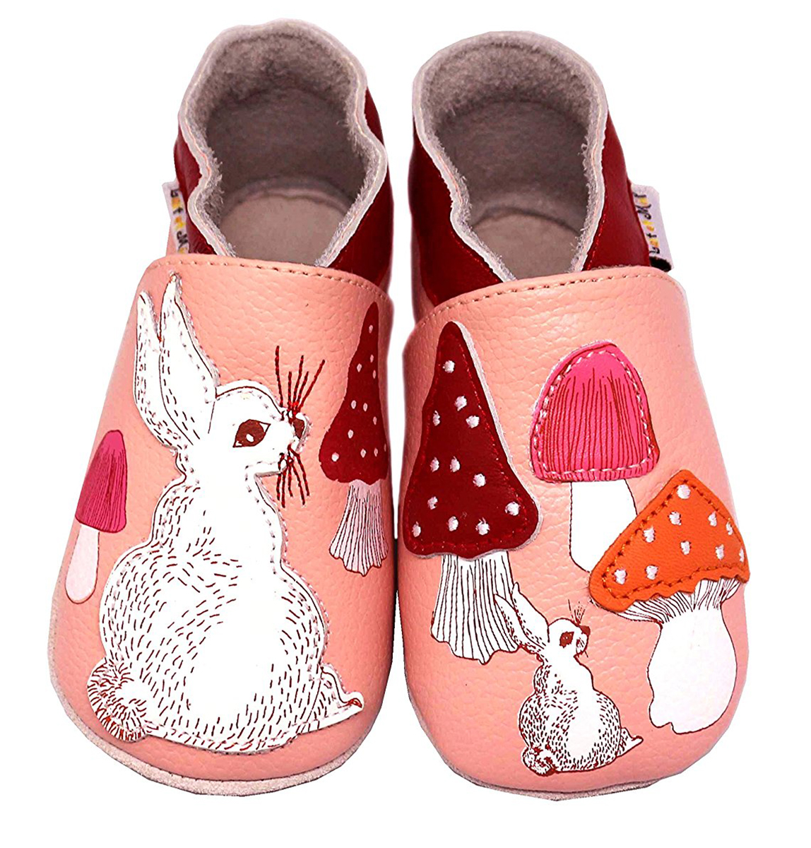 Lait et Miel Leder-Krabbelschuhe Hase 6 -12 Monate