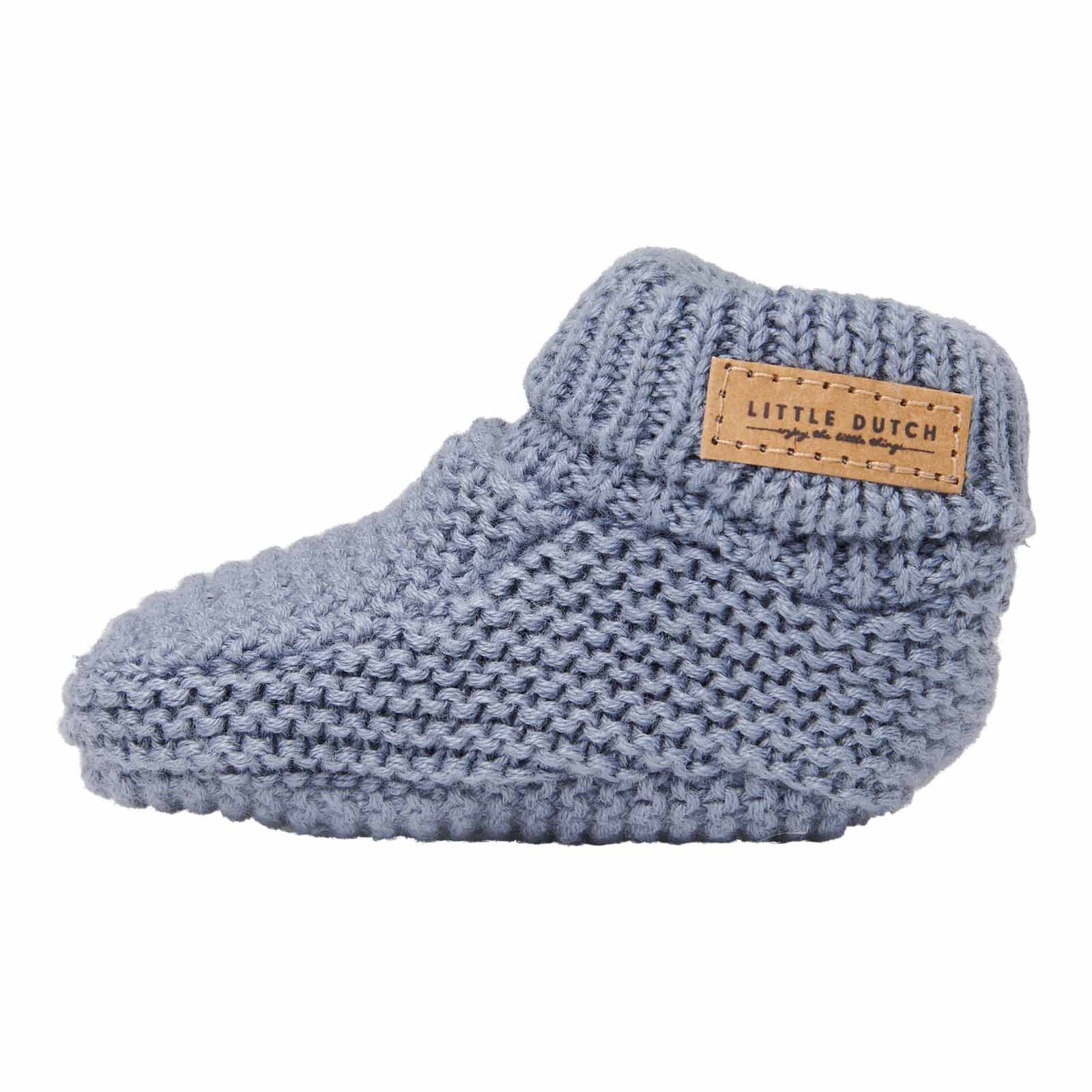 Little Dutch Gestrickte Babyschuhe Stoffschuhe Baby Blau 1 Little Dutch Gestrickte Babyschuhe Stoffschuhe Baby Blau 1