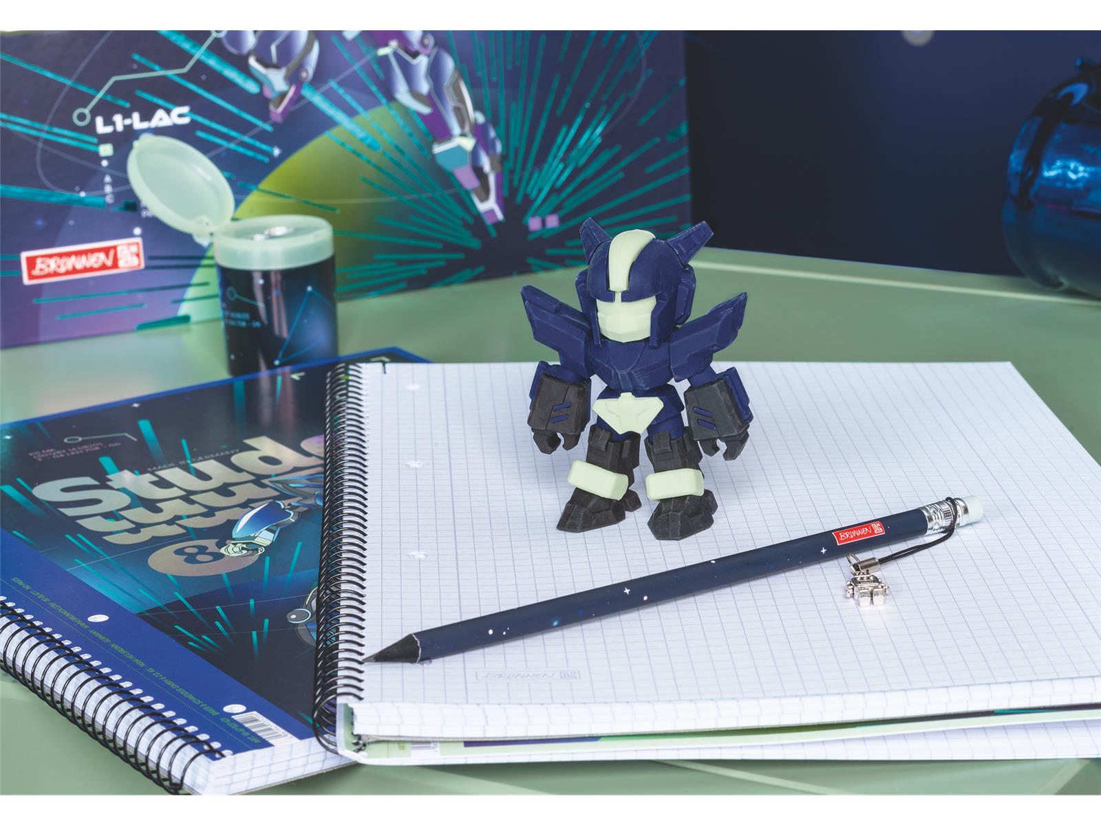 Brunnen Radiergummi Robot Heroes 3D Roboter