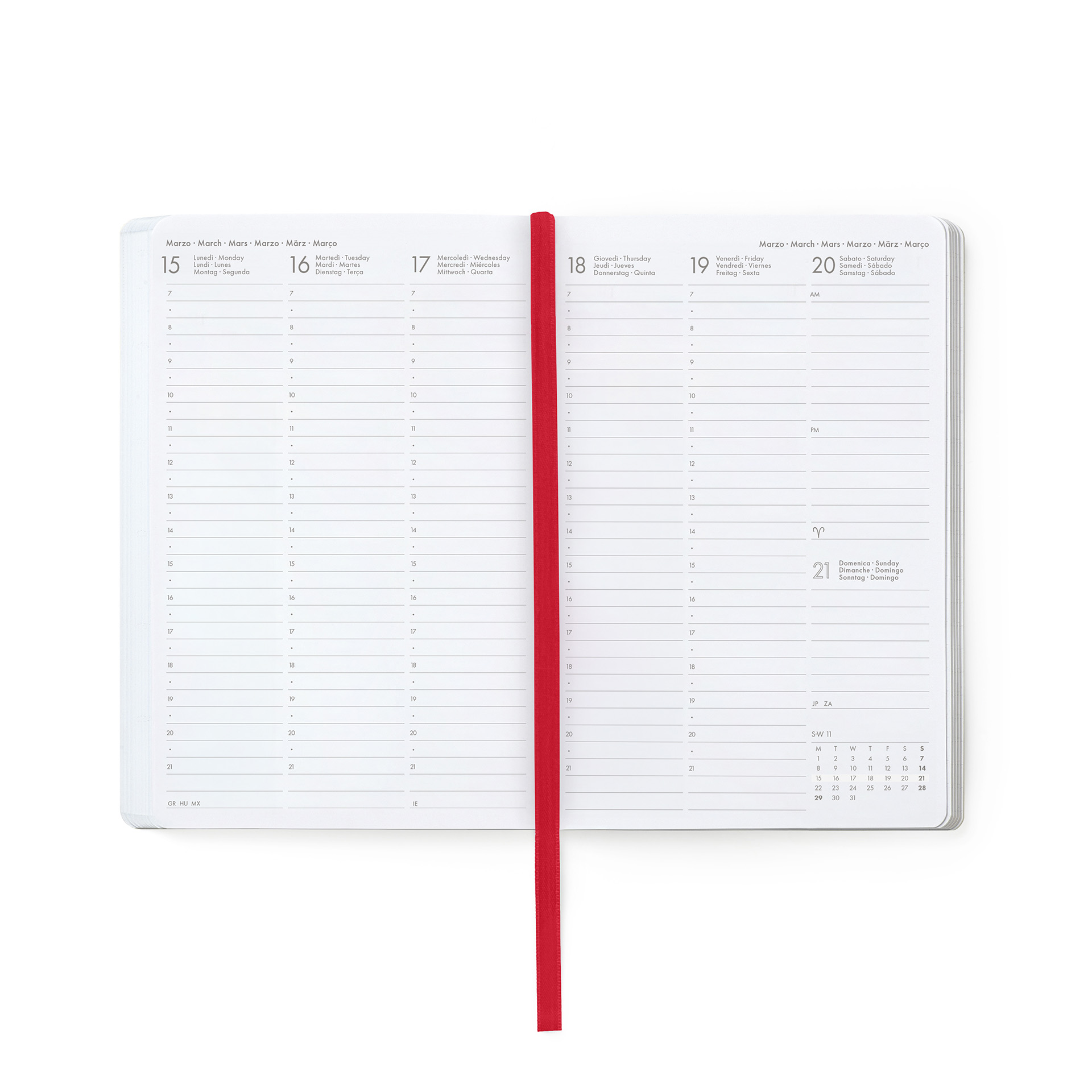 Legami Kalender Wochenplaner für 12 Monate Medium 2027 Dog