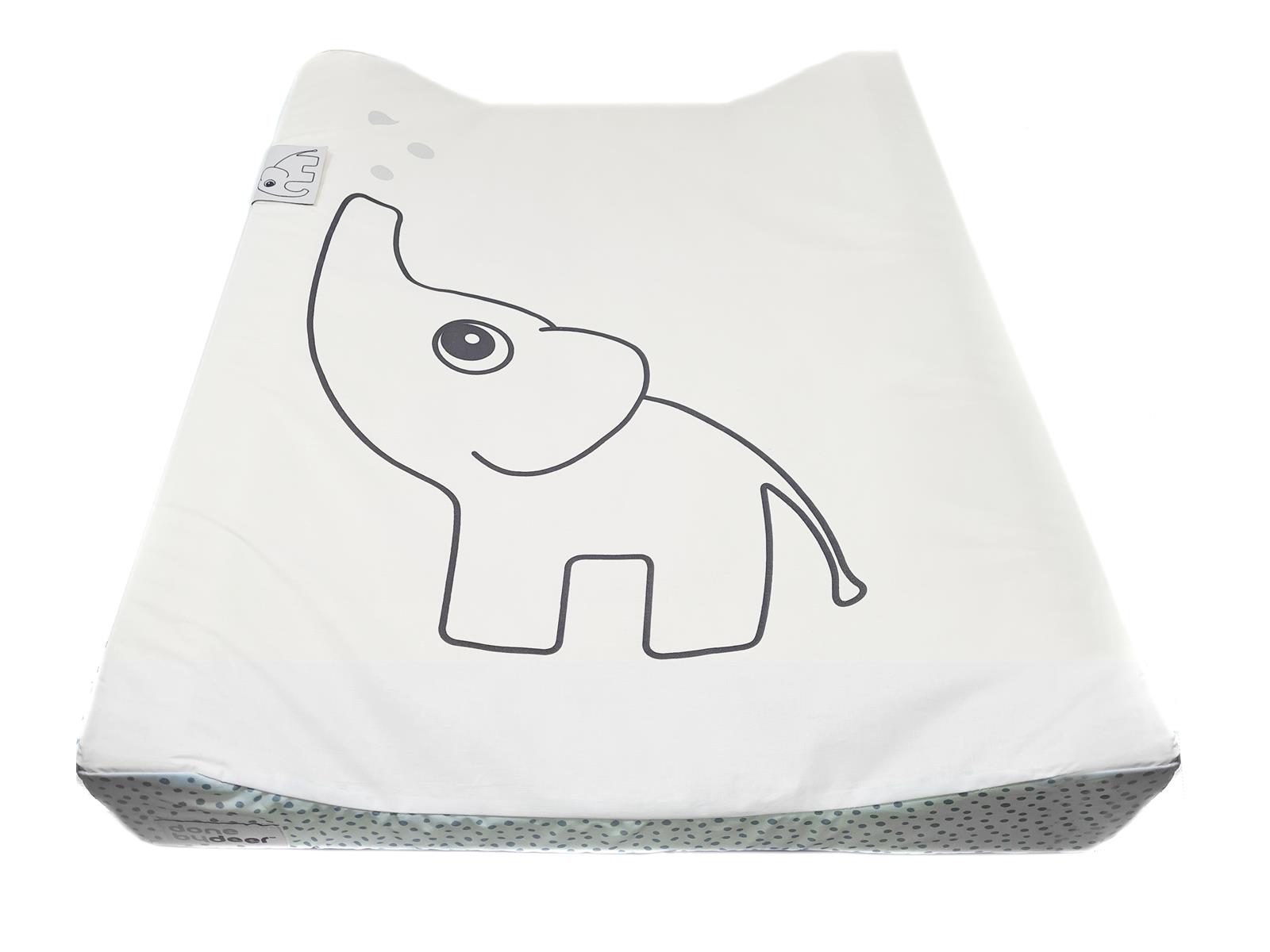 Done By Deer Wickeltischauflage Elefant Elphee blau