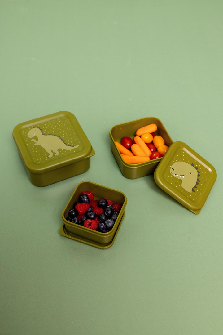 Trixie Baby Lunchbox Snackbox aus Kunststoff 3er Set Mr Dino Trixie Baby Lunchbox Snackbox aus Kunststoff 3er Set Mr Dino