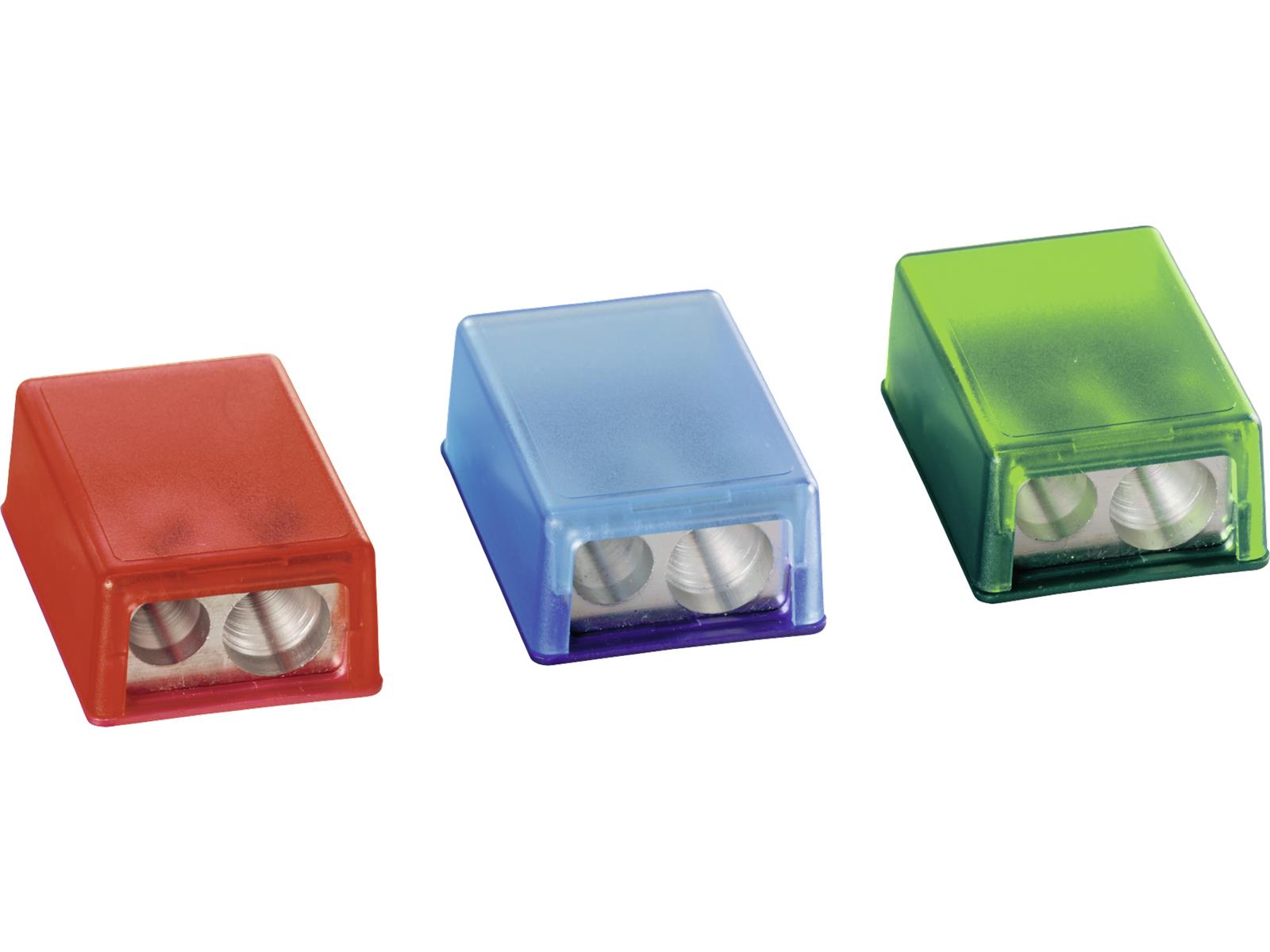 Brunnen Doppelspitzer 2 in 1 Box, farblich sortiert