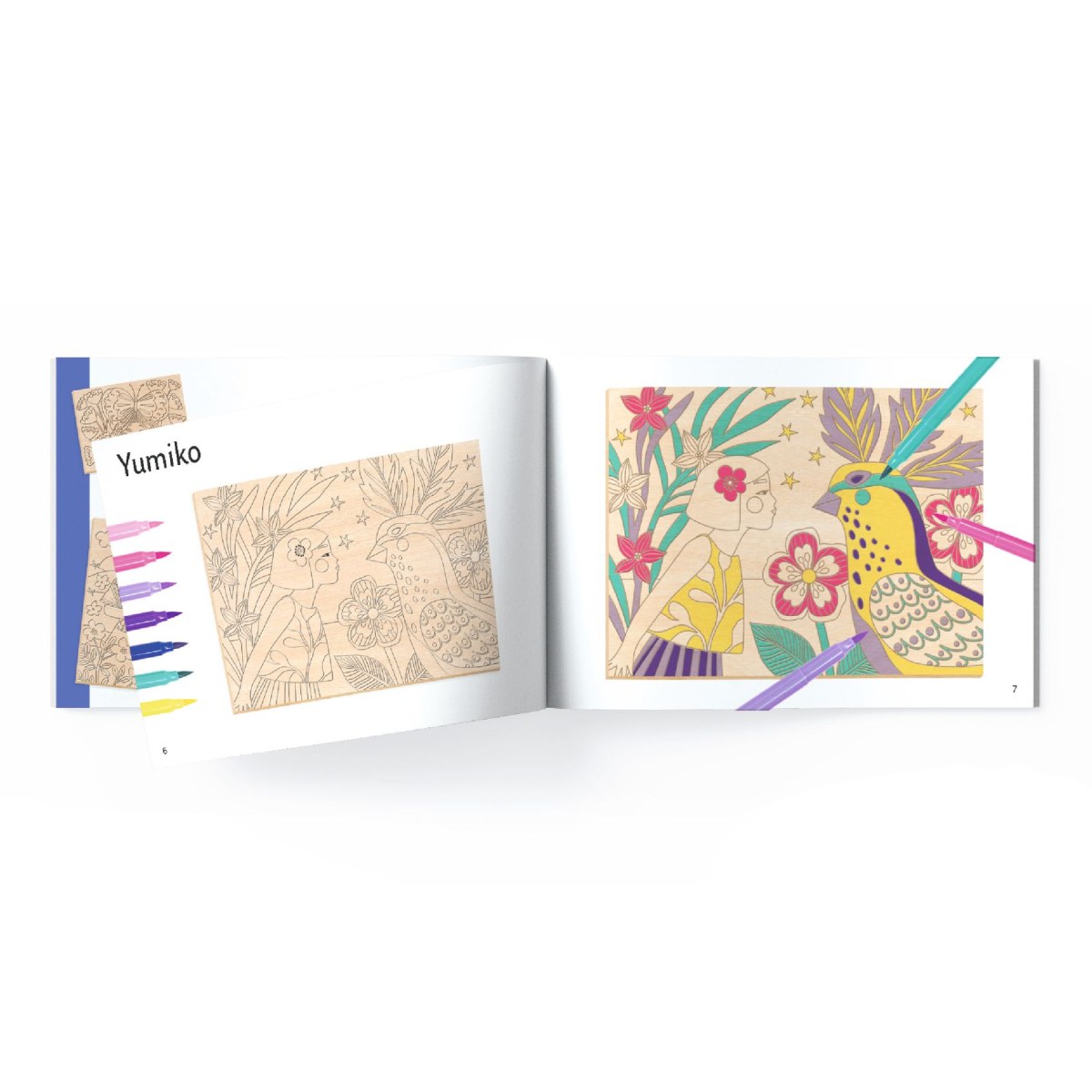 Djeco Filzstifte Malset Sweet Girls